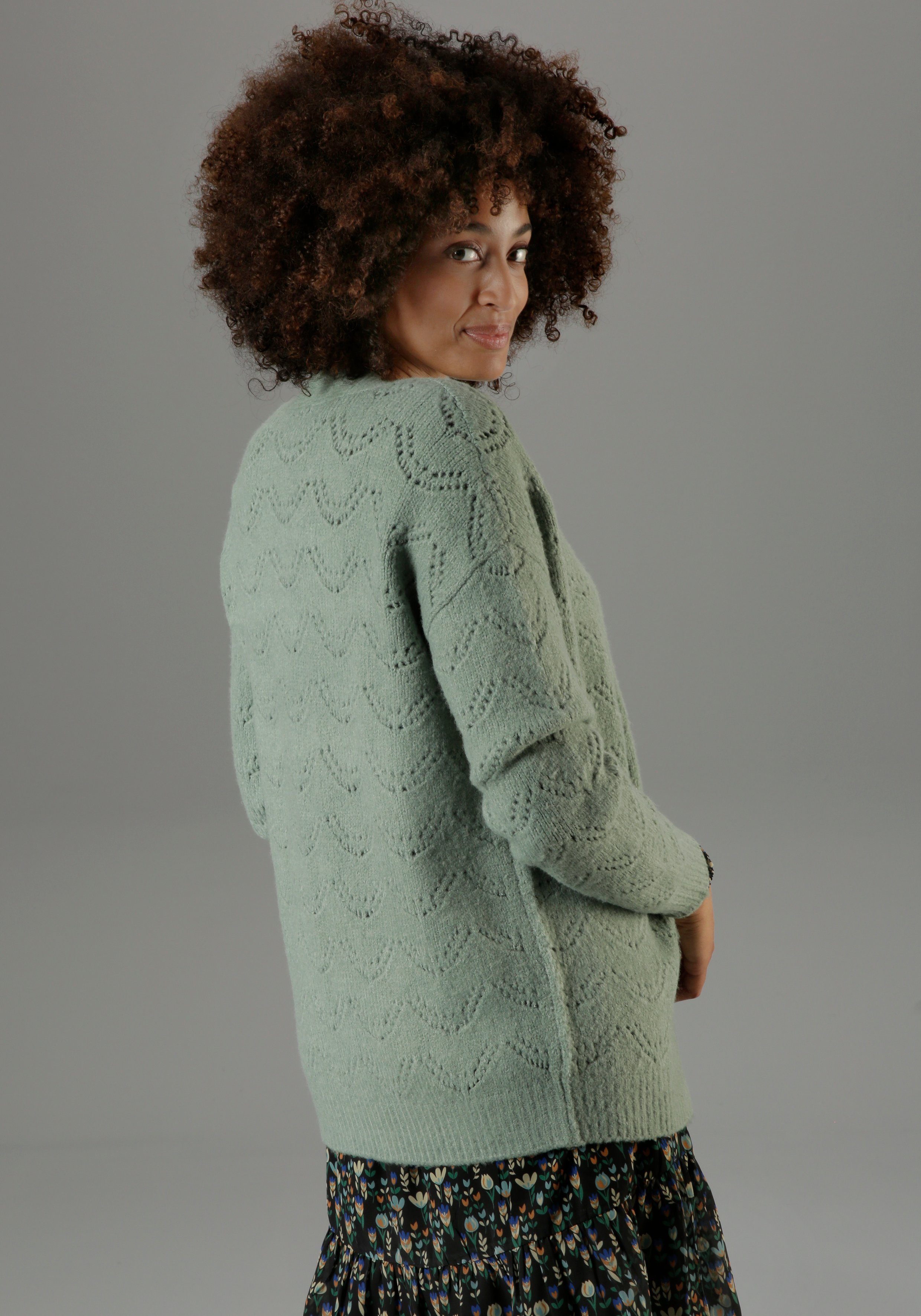 Aniston CASUAL Vest met ajourmotief