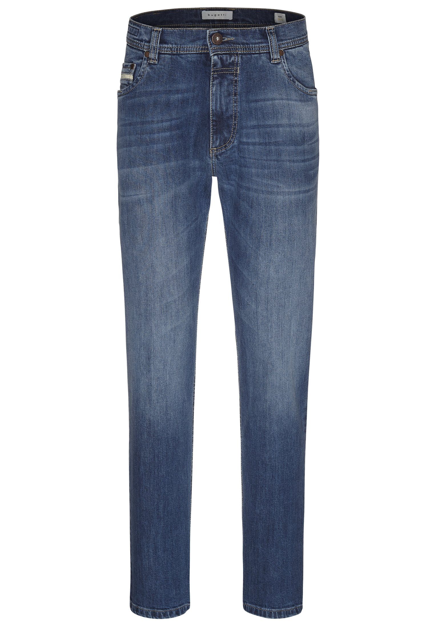 Bugatti 5-pocket jeans met een lichte used-look