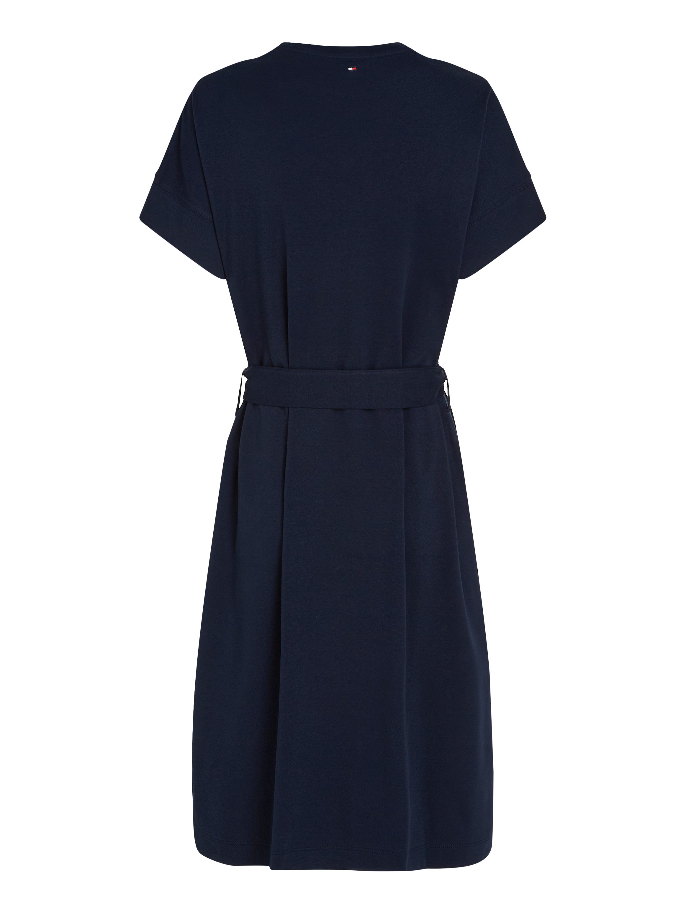 Tommy Hilfiger Jurk in a-lijn COTTON INTERLOCK SHORT DRESS