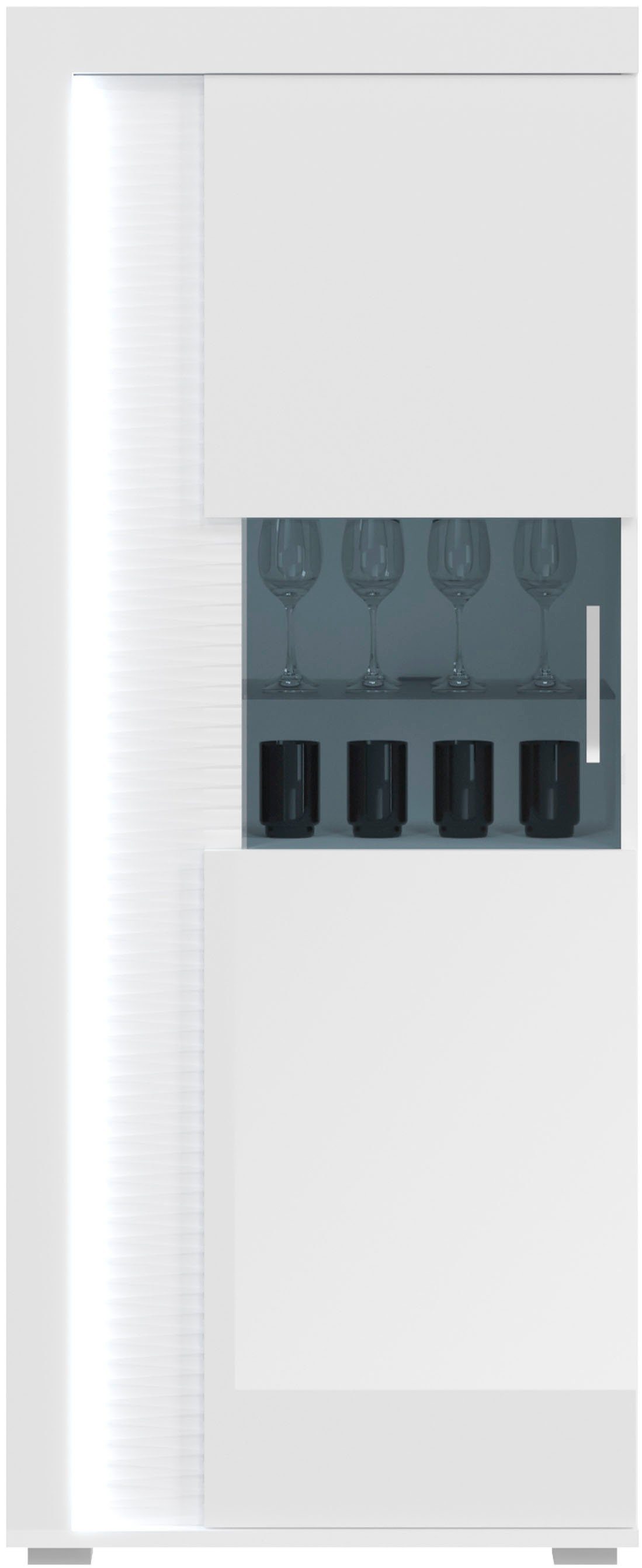 INOSIGN Wandmeubel Viborg, 4-delig Set, inclusief verticale frontverlichting, bestaande uit: (4-delig)
