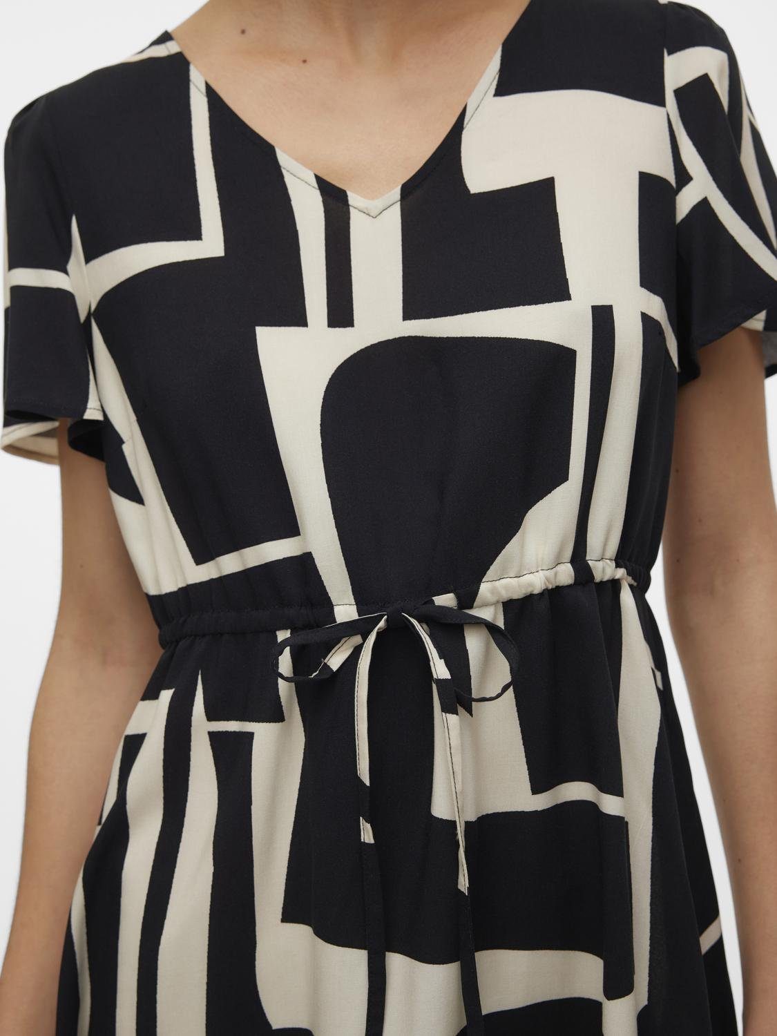 Vero Moda Mini-jurk VMEASY JOY SS SHORT DRESS WVN GA