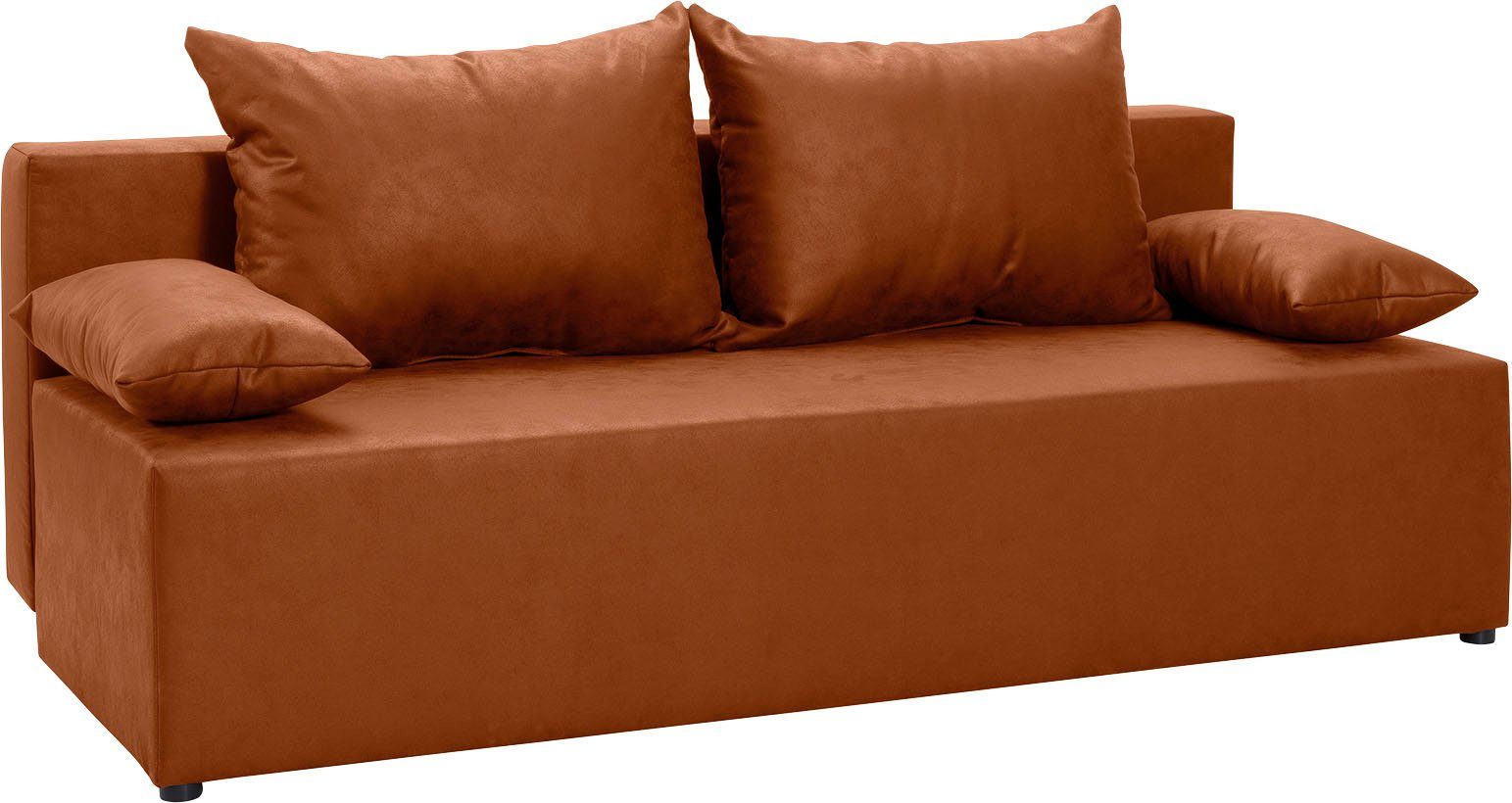exxpo - sofa fashion Slaapbank Exxpo Tabou, Slaapbank met geweldige Opties Slaapfunctie,bedkist, naar keuze met liftbedfunctie en binnenvering