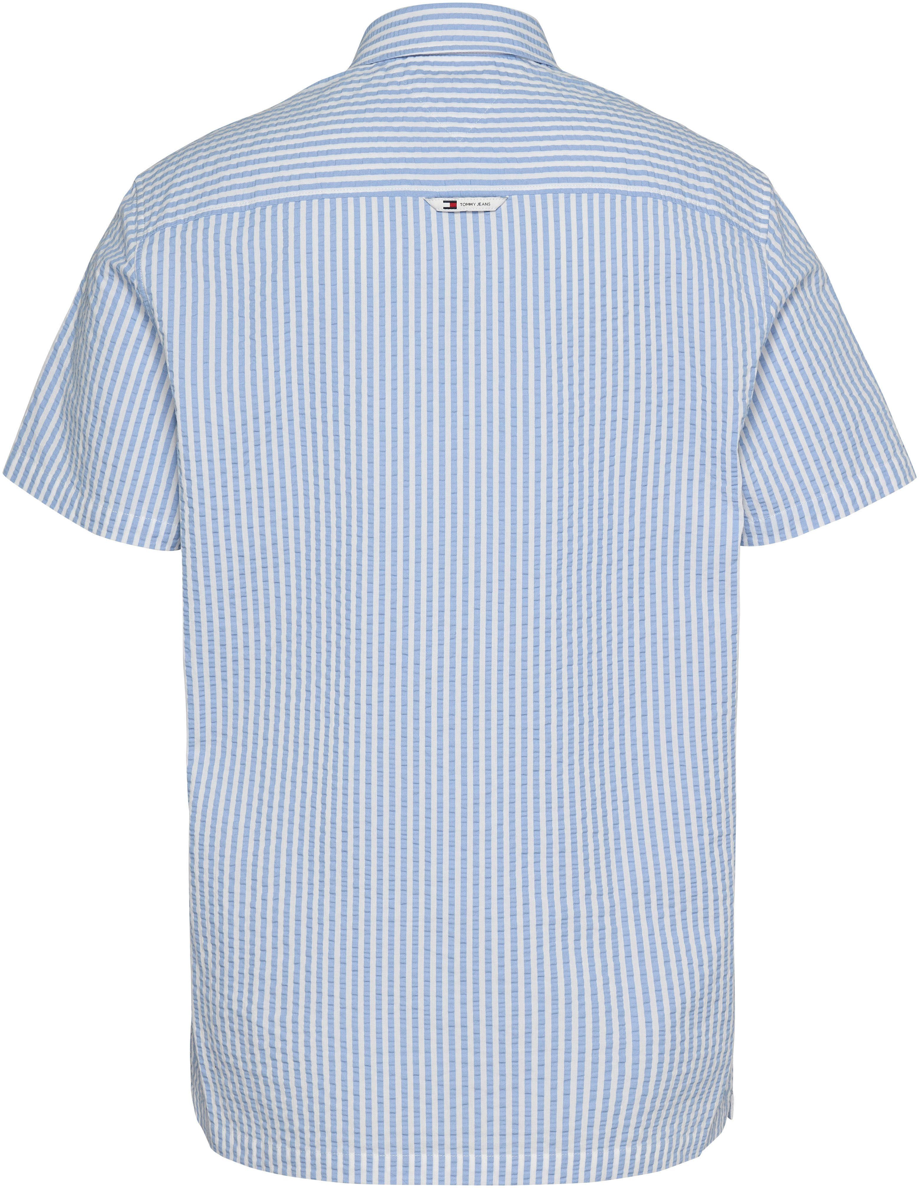 TOMMY JEANS Overhemd met korte mouwen TJM REG STRIPE SEERSUCKER SHIRT