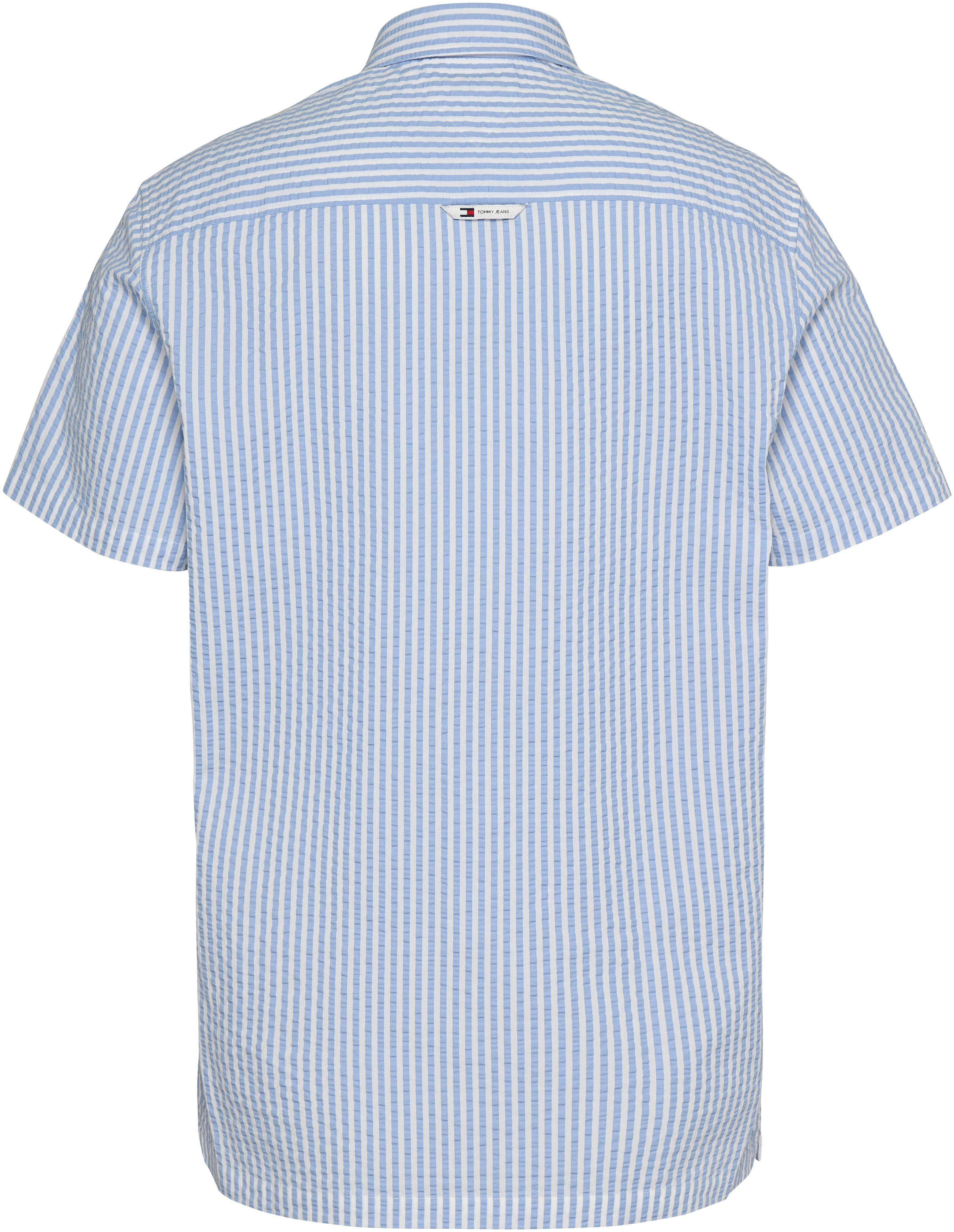 TOMMY JEANS Overhemd met korte mouwen TJM REG STRIPE SEERSUCKER SHIRT