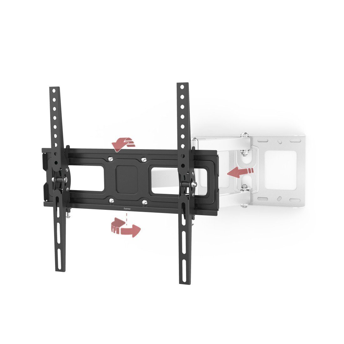 Hama Tv-wandhouder Wandbeugel (kantelbaar, draaibaar, uitschuifbaar, 32"- 65", VESA400x400)