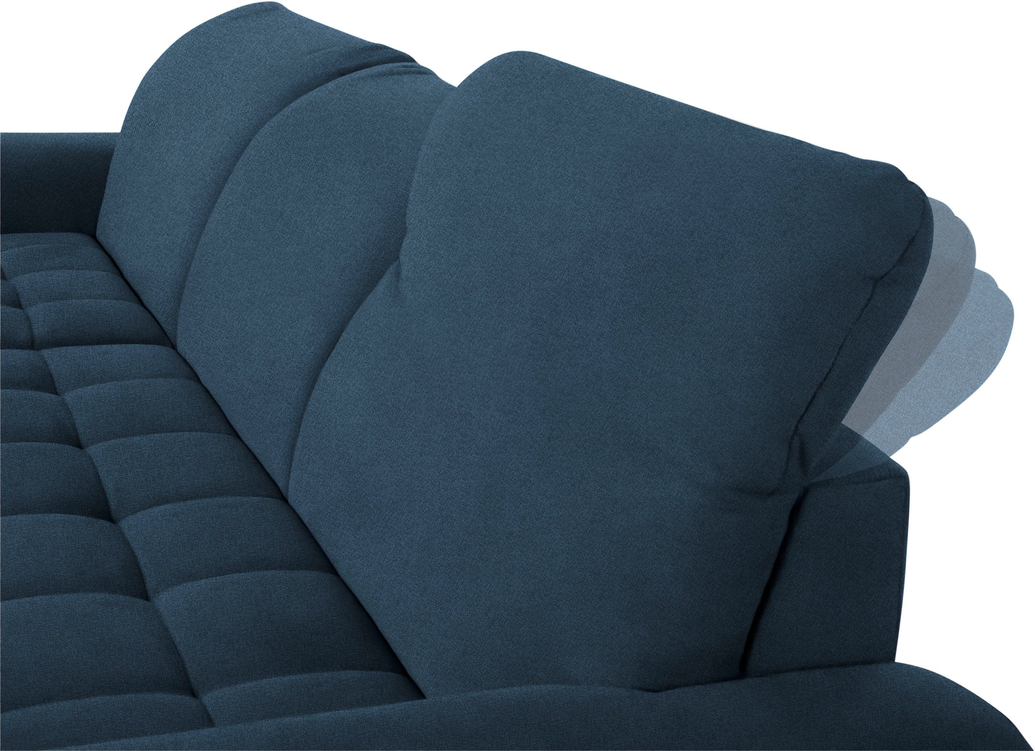 DOMO collection Hoekbank Franzi, tijdloos en elegant, moderne zittingstikking, L-Vorm