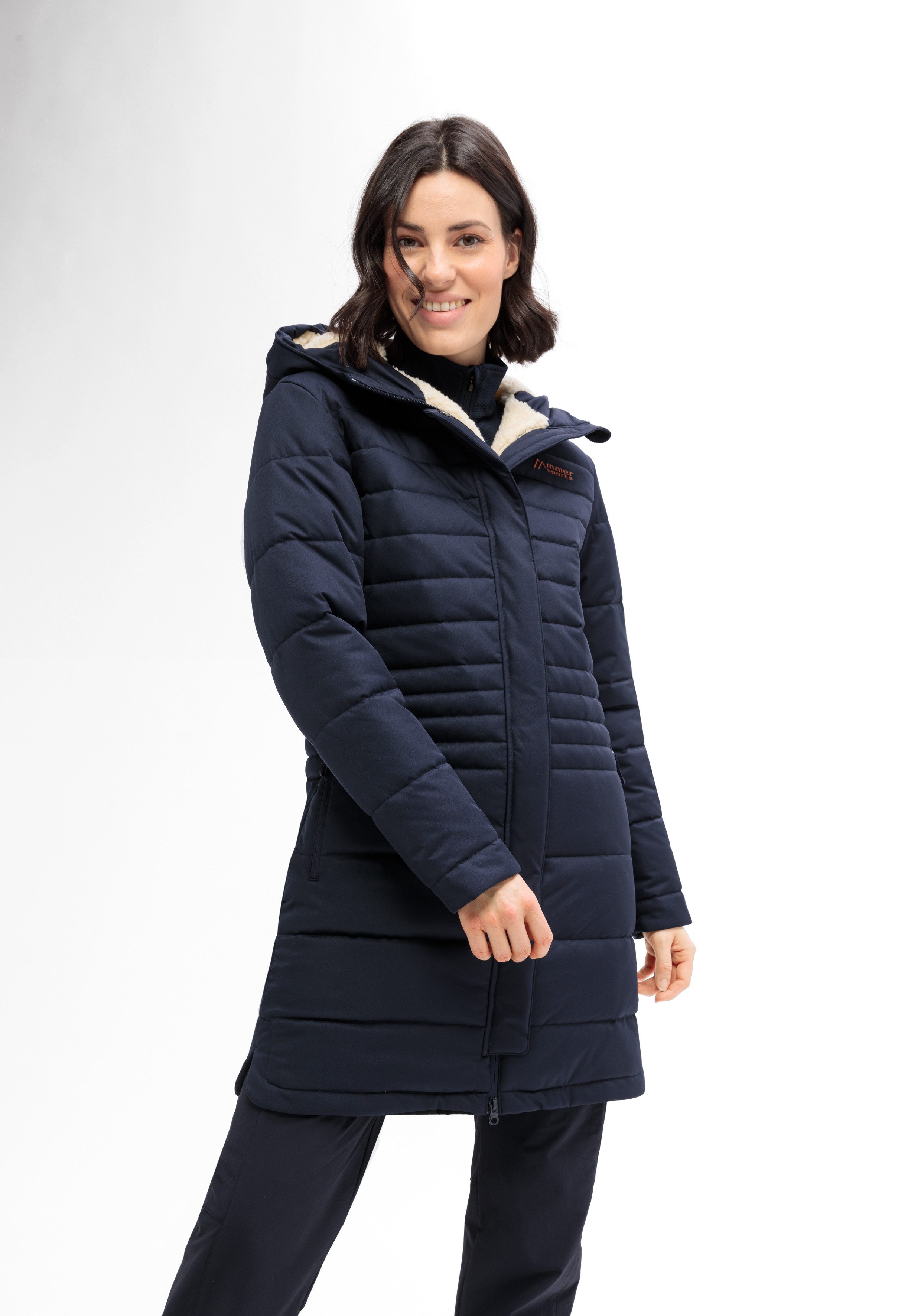 Maier Sports Functionele jas LAERKE Dames mantel, outdoor mantel wind/waterdicht, 4 ruime zakken