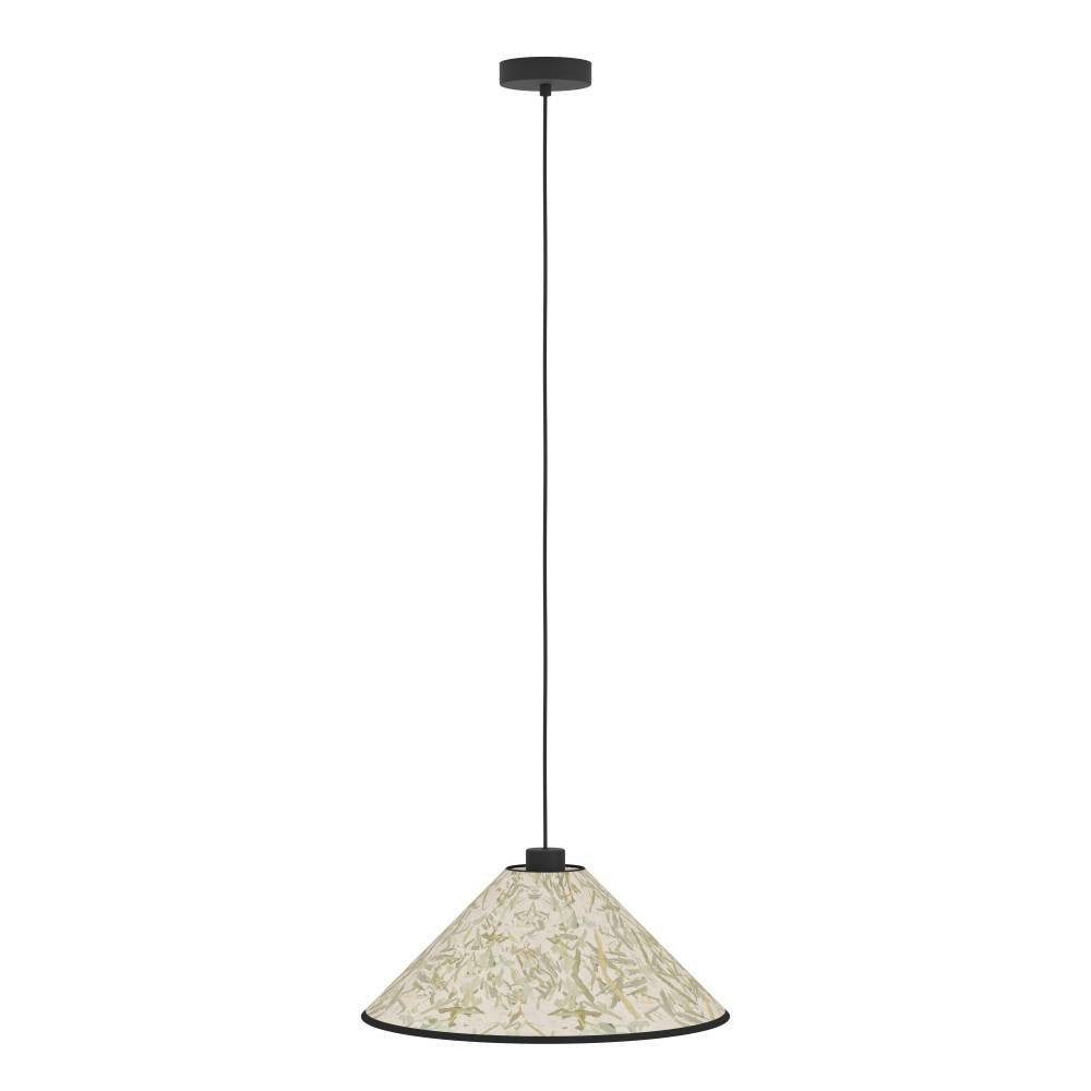 EGLO Hanglamp OXPARK Hanglamp, eetkamerlamp, textiel, bamboe bladeren, hanglamp (1 stuk)