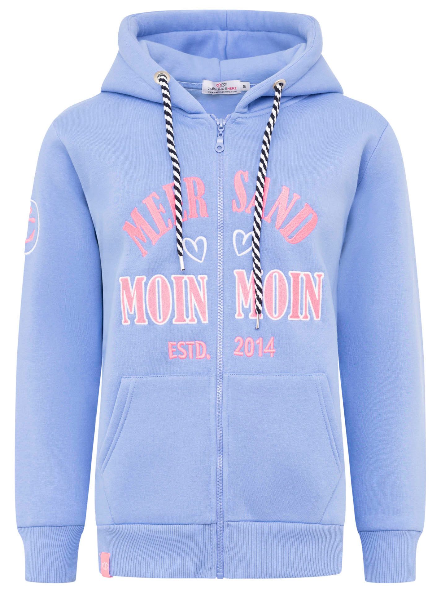 Zwillingsherz Sweatvest Moin Moin
