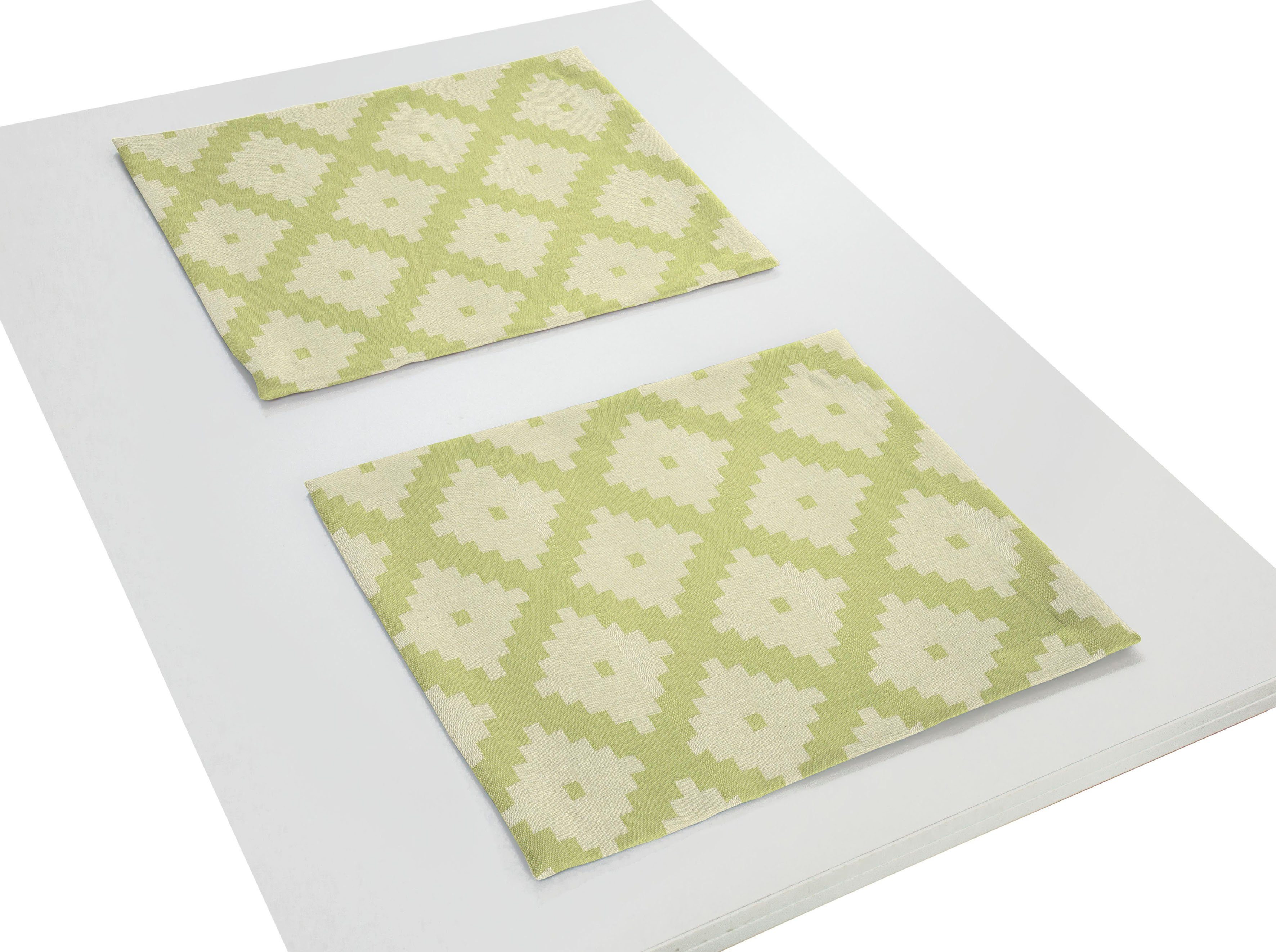 Adam Set placemats Maroccan Shiraz Light GOTS organic, gecertificeerd door CERES 0242, Made in Germany (2 stuks)