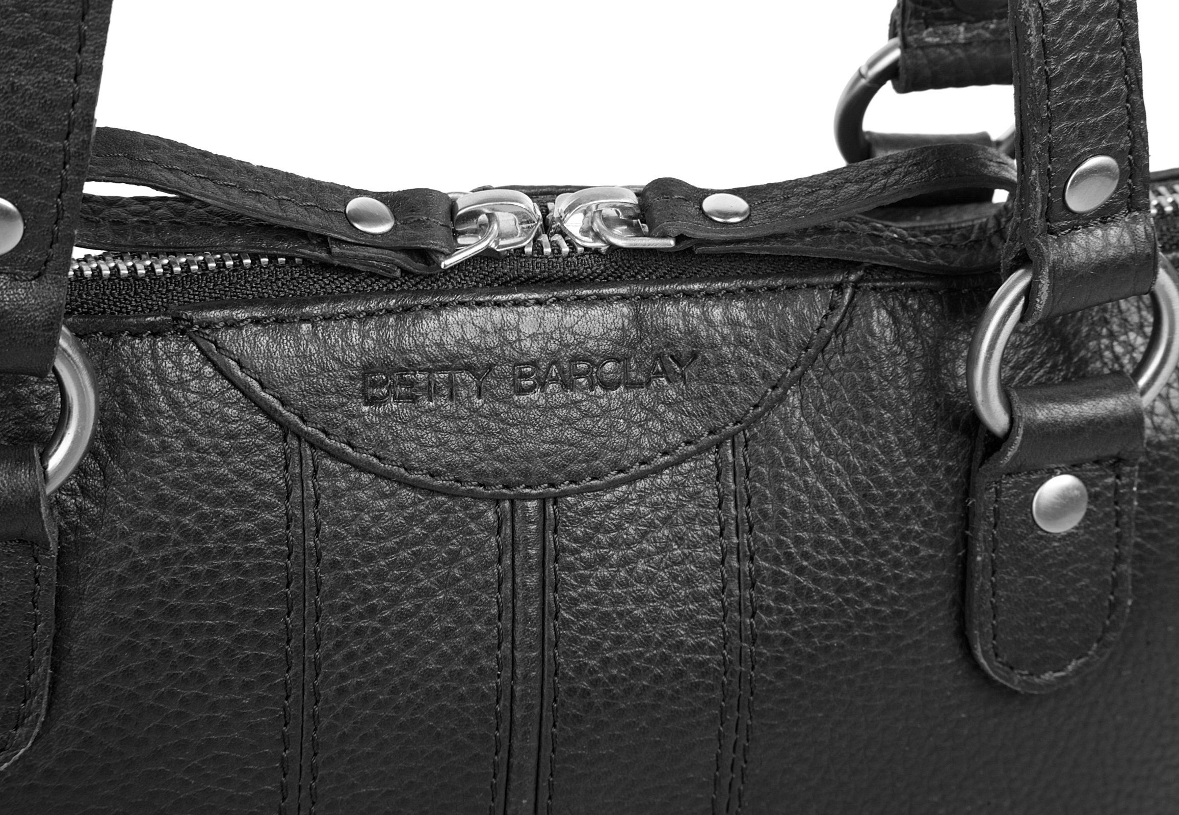 Betty Barclay Schoudertas echt leder