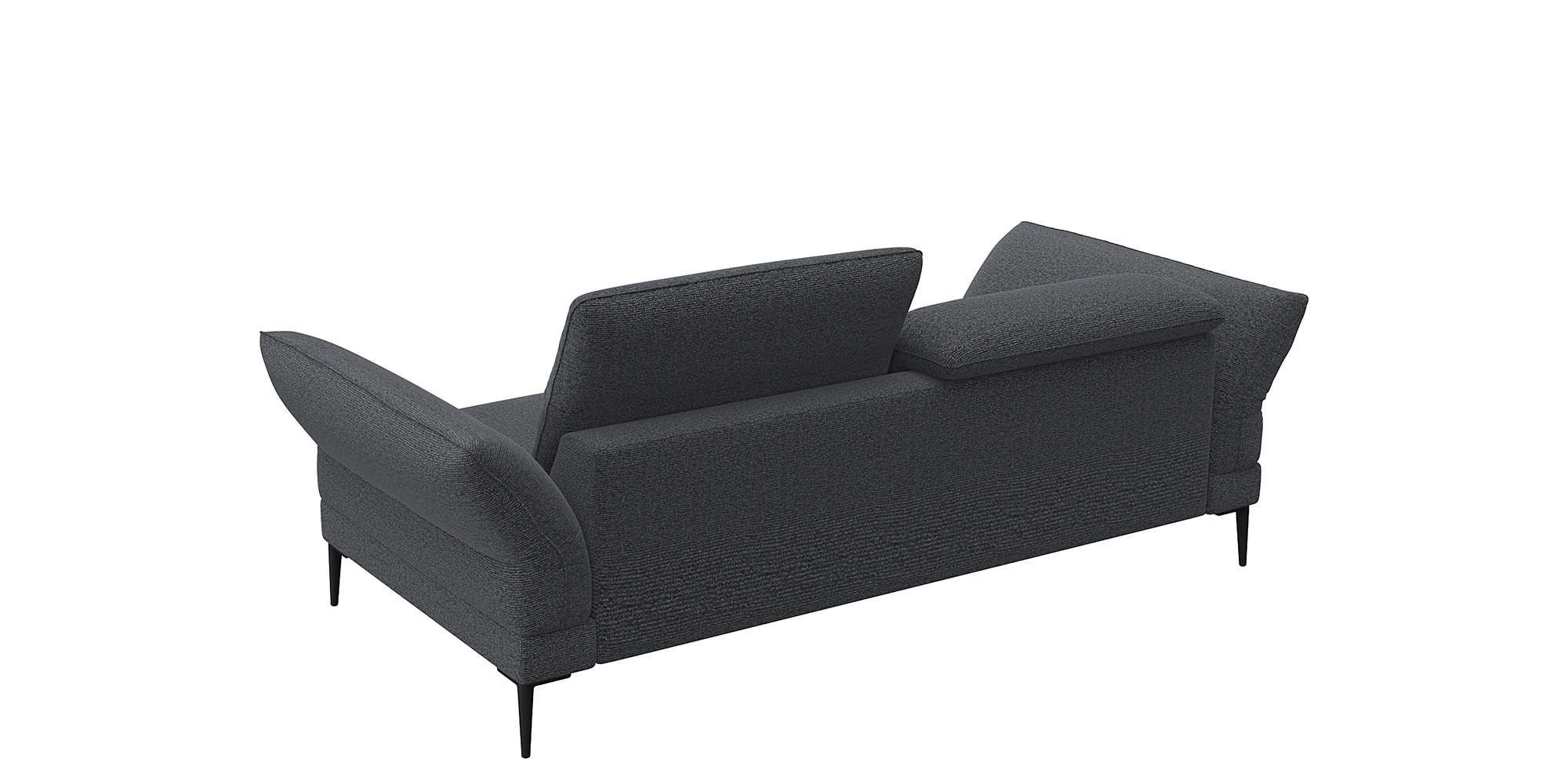 FLEXLUX 2,5-zits Salino, functie-sofa, relaxsofa Bank met arm- en hoofdeinde verstellingen, koudschuim & staalgolven