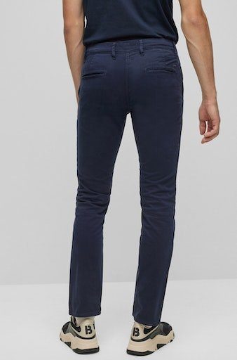 Boss Orange Geweven broek SLIM met opgestikt logo
