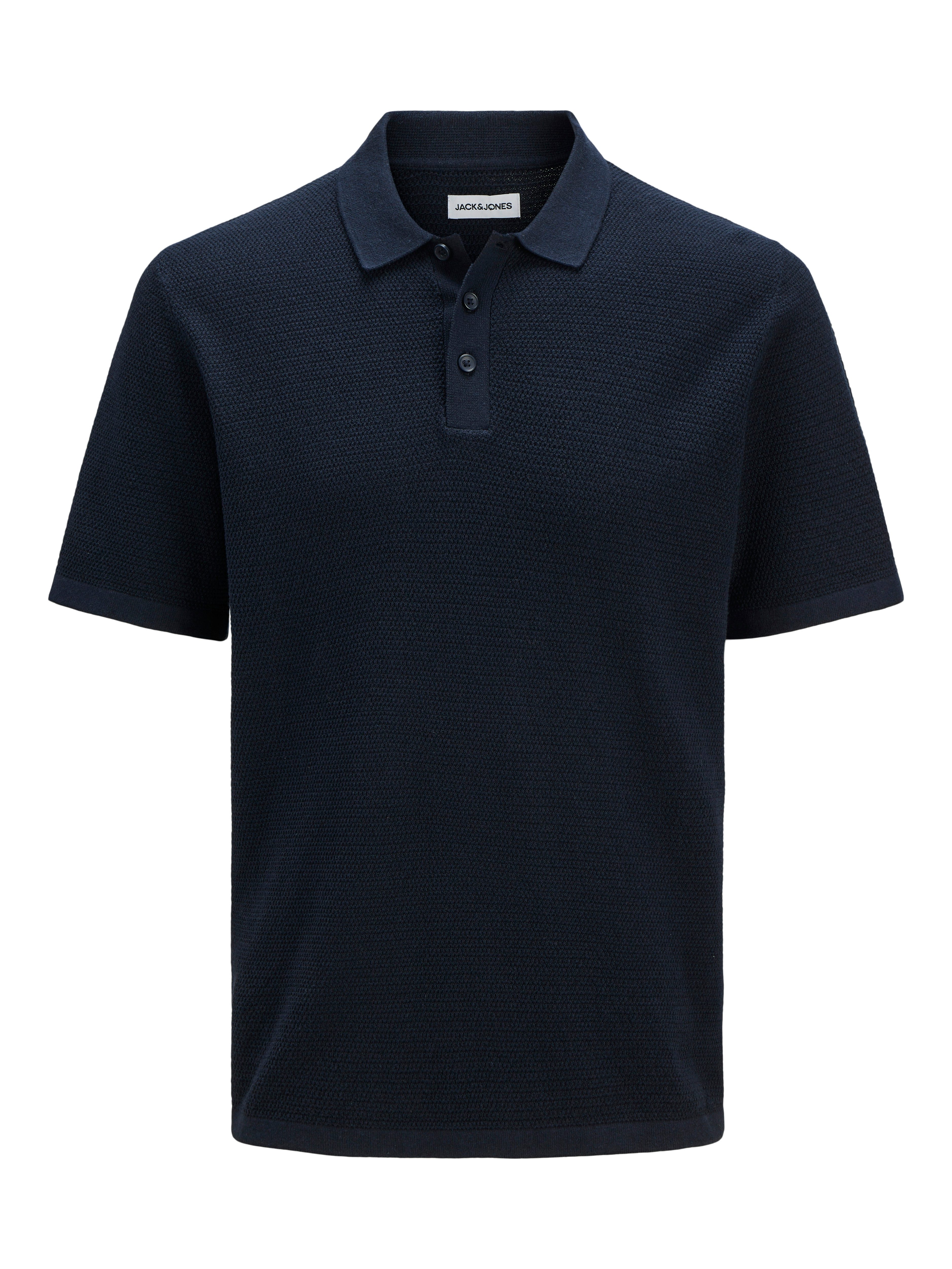 Jack & Jones Trui met korte mouwen JJEGEORGE KNIT POLO SS SN
