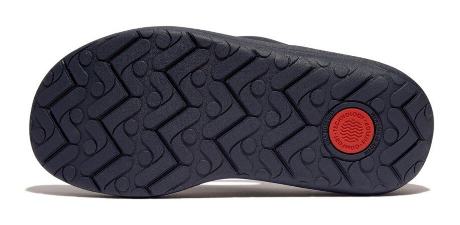 Fitflop Teenslippers RELIEFF RECOVERY TOE-POST SANDALS - TONAL RUBBER sleehak, zomerschoen, slippers met microwobbleboard