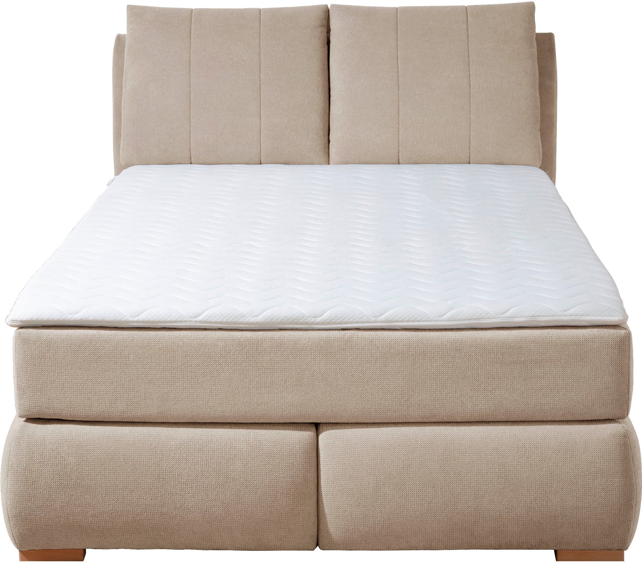 Home affaire Boxspring Breitenthal afneembare rugkussens met klittenband