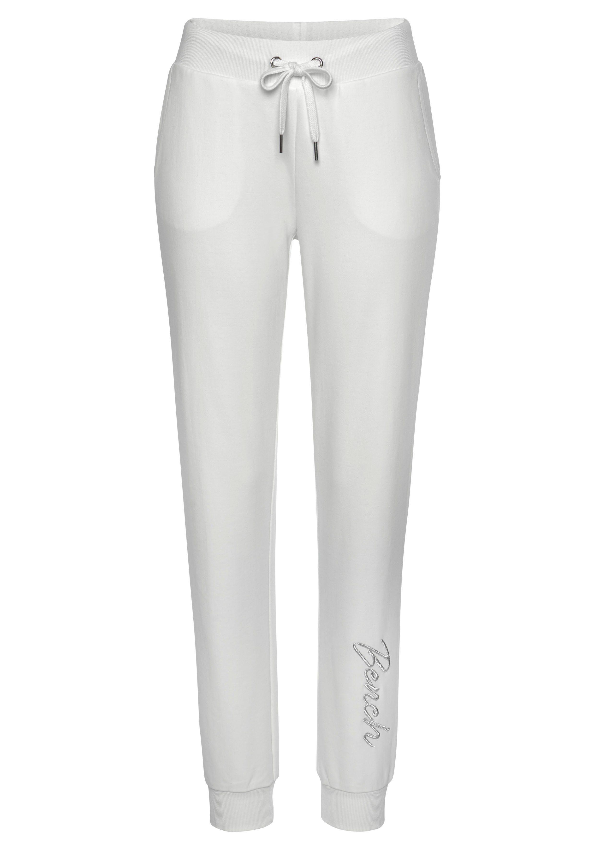 Bench. Loungewear Relaxbroek met glanzende logo-borduurwerk, loungepak