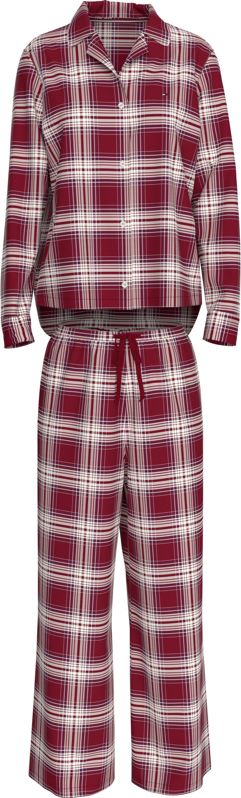 Tommy Hilfiger Underwear Pyjama LS FLNL SHIRT PJ SET (EXT.SIZE) (set 2-delig 2-delig)