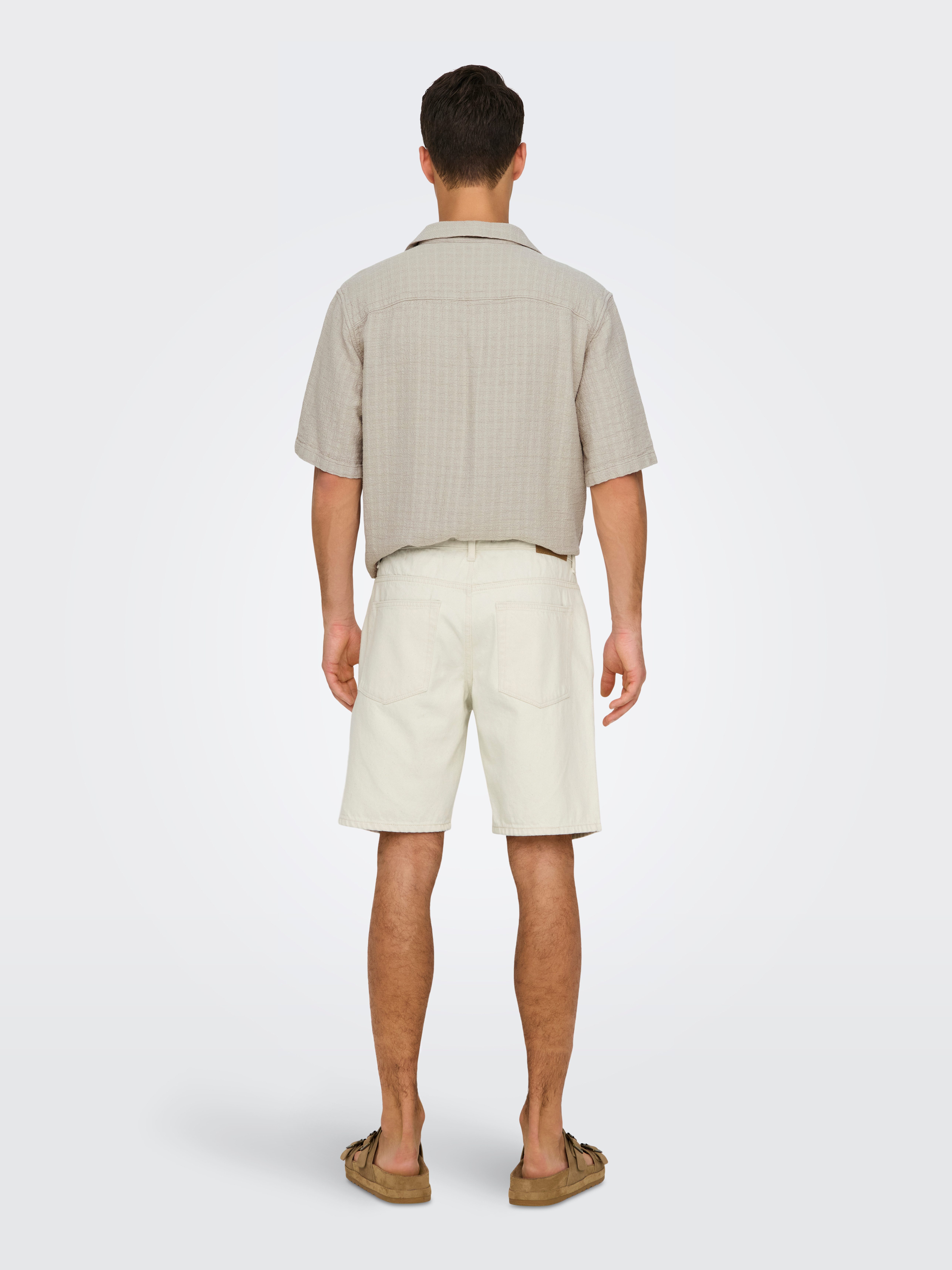 ONLY & SONS Short ONSEDGE ECRU 2044 PIM DNM SHORTS