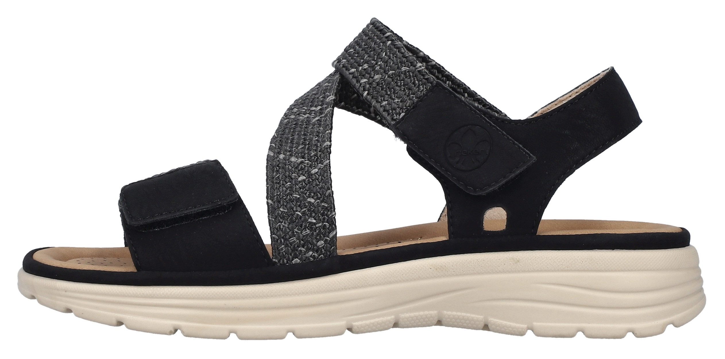 Rieker Sandalen , zomer schoen, outdoorsandaal met verstelbare klittenbanden