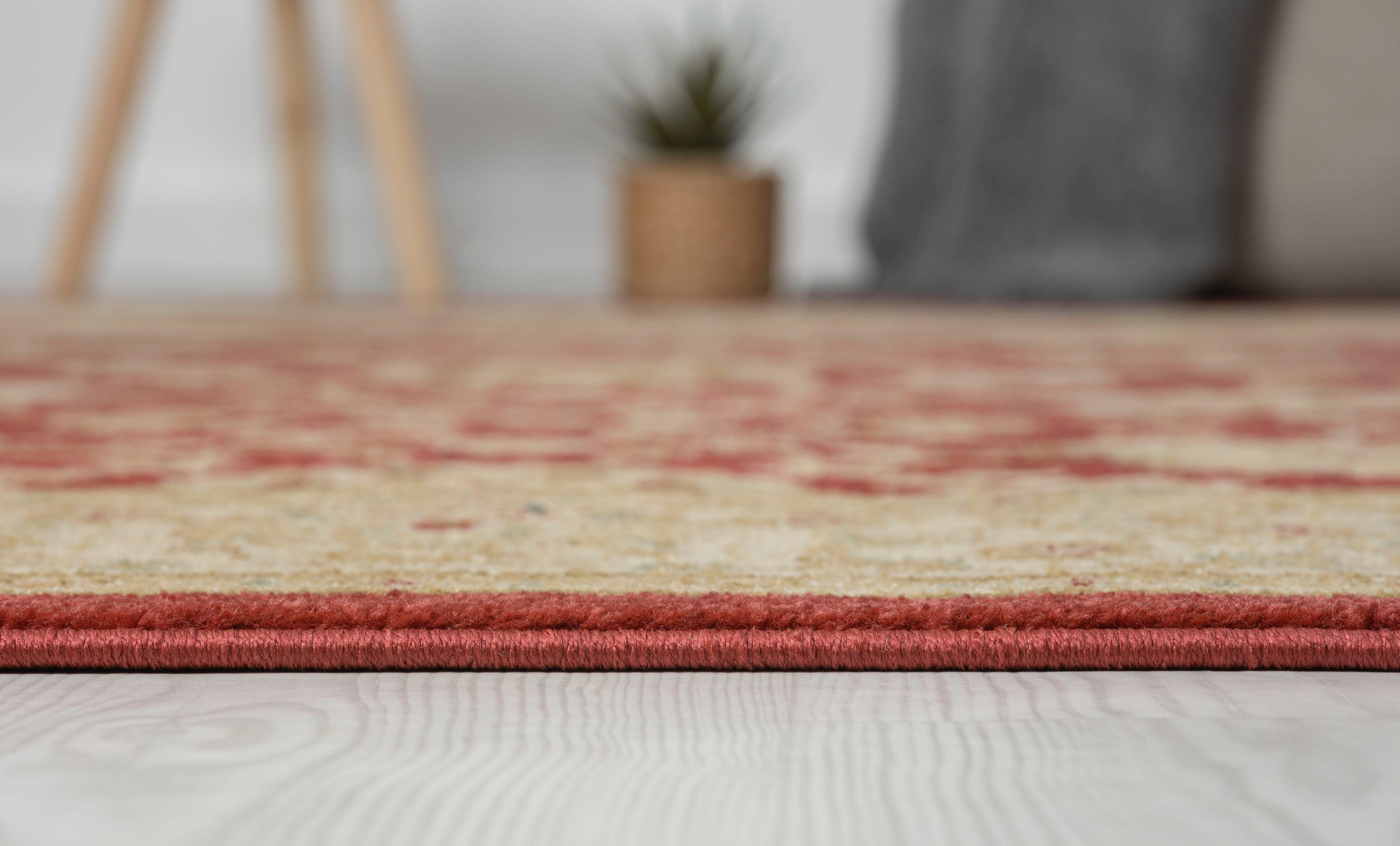 Myflair Möbel & Accessoires Vloerkleed Maryam 1 voorraadopruiming Kortpolig, oosters uiterlijk, edele glans, met franjes, bijzonder zacht