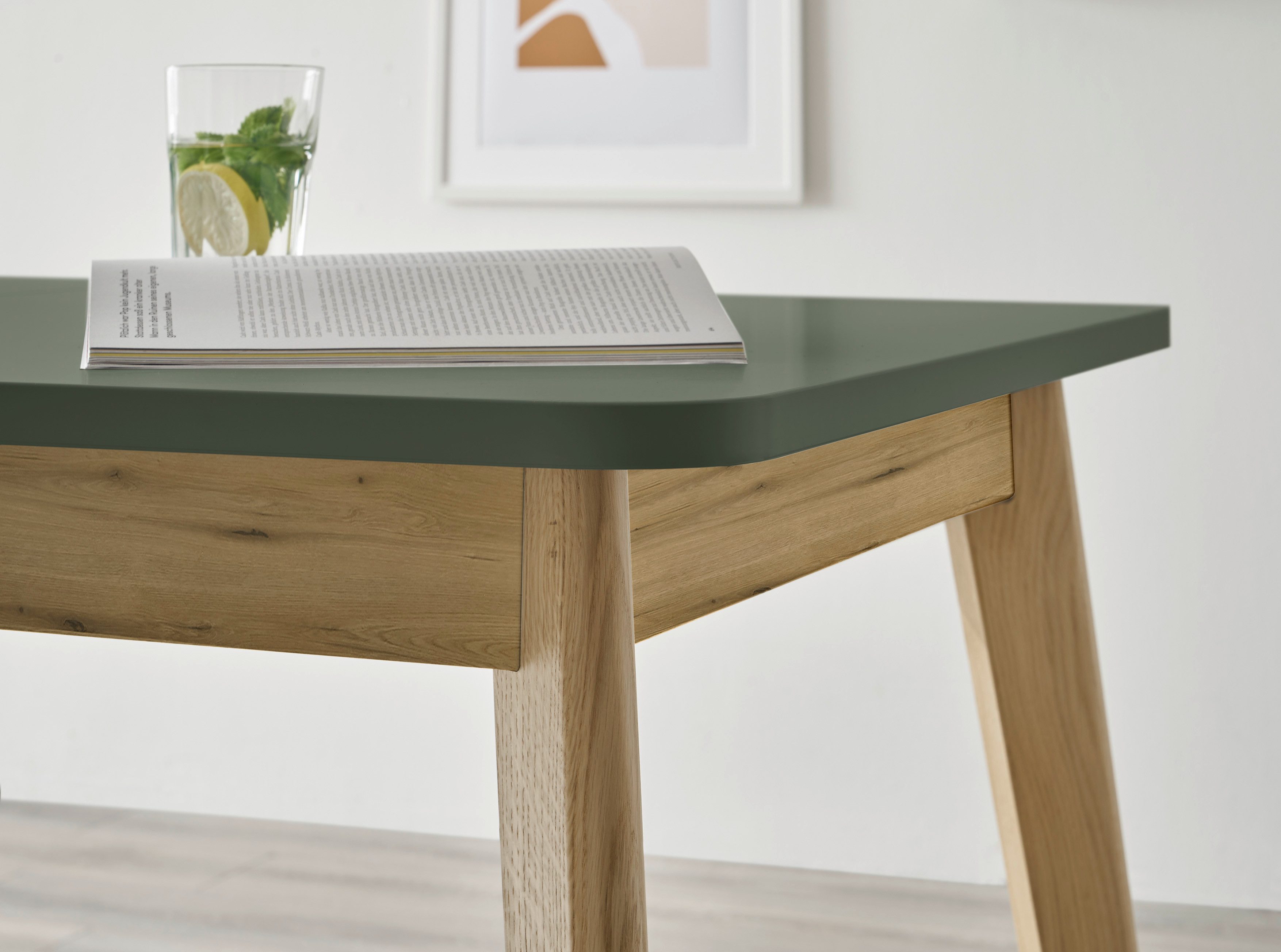 INOSIGN Eettafel MAVAS in moderne trendkleur, breedte 140 - 180 cm (met inlegplaat)