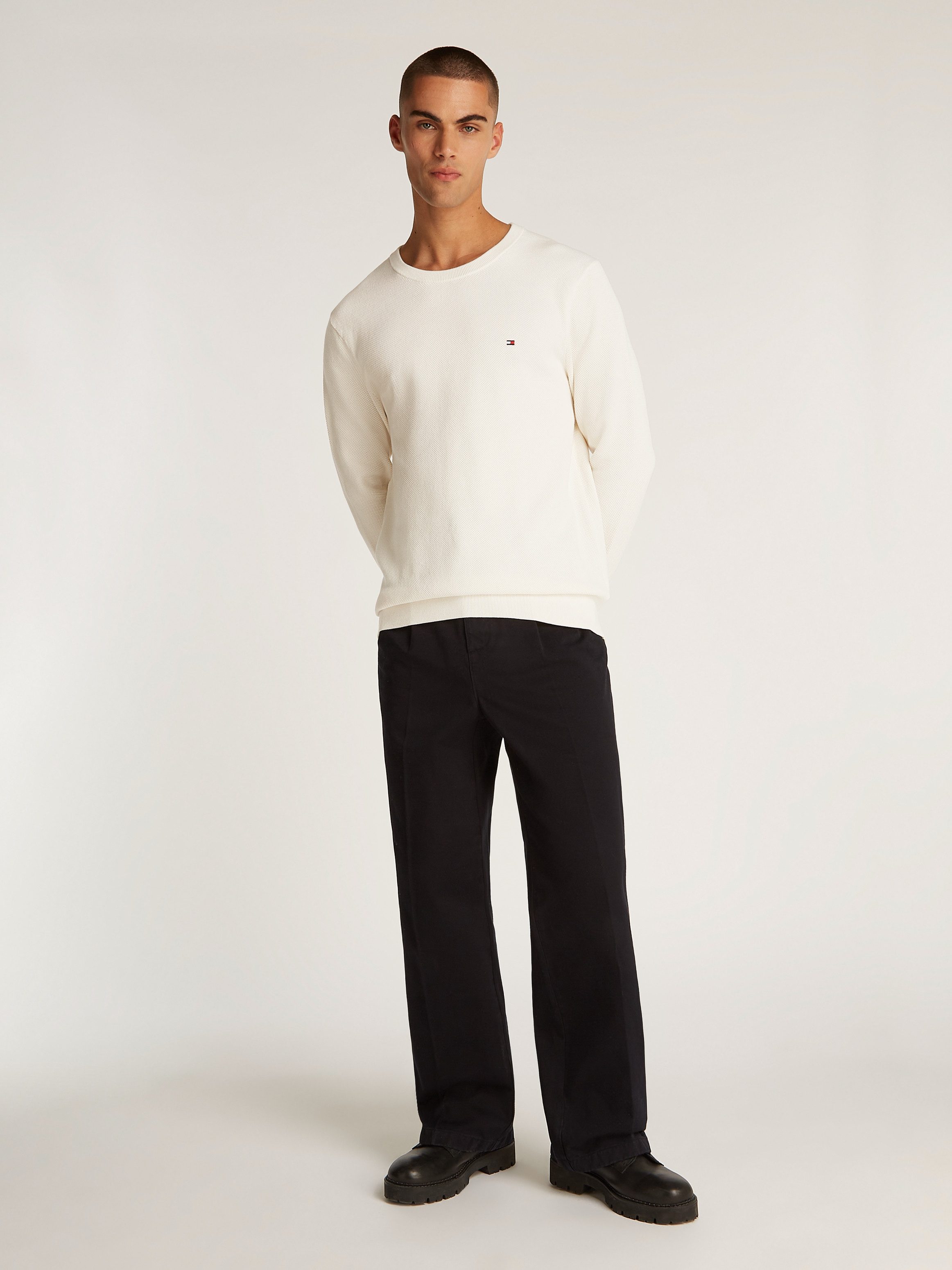Tommy Hilfiger Trui met ronde hals ESSENTIAL STRUCTURE CREW NECK