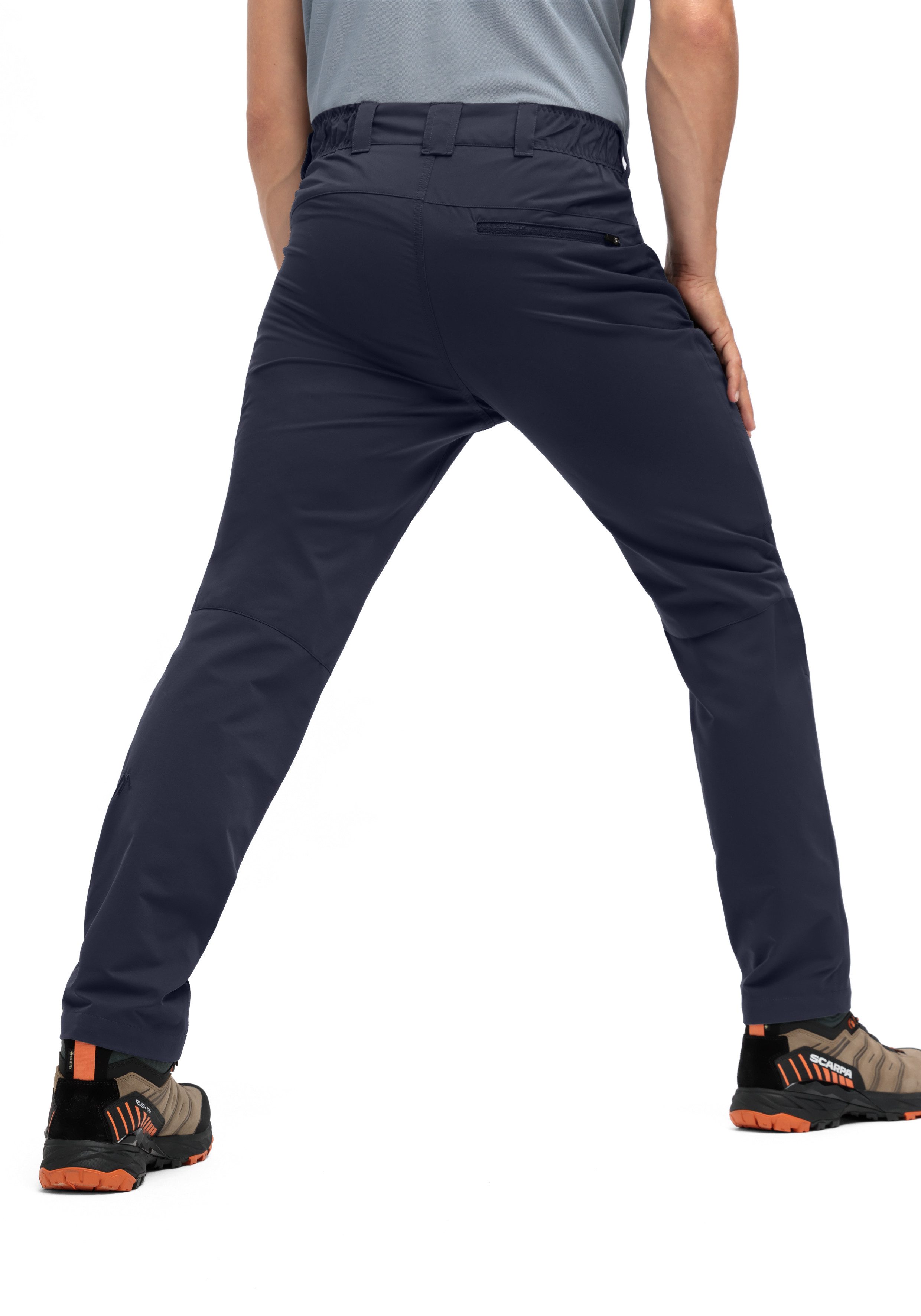 Maier Sports Outdoorbroek Nil Loop Heren wandelbroek, functionele broek met zakken + riem, regular fit