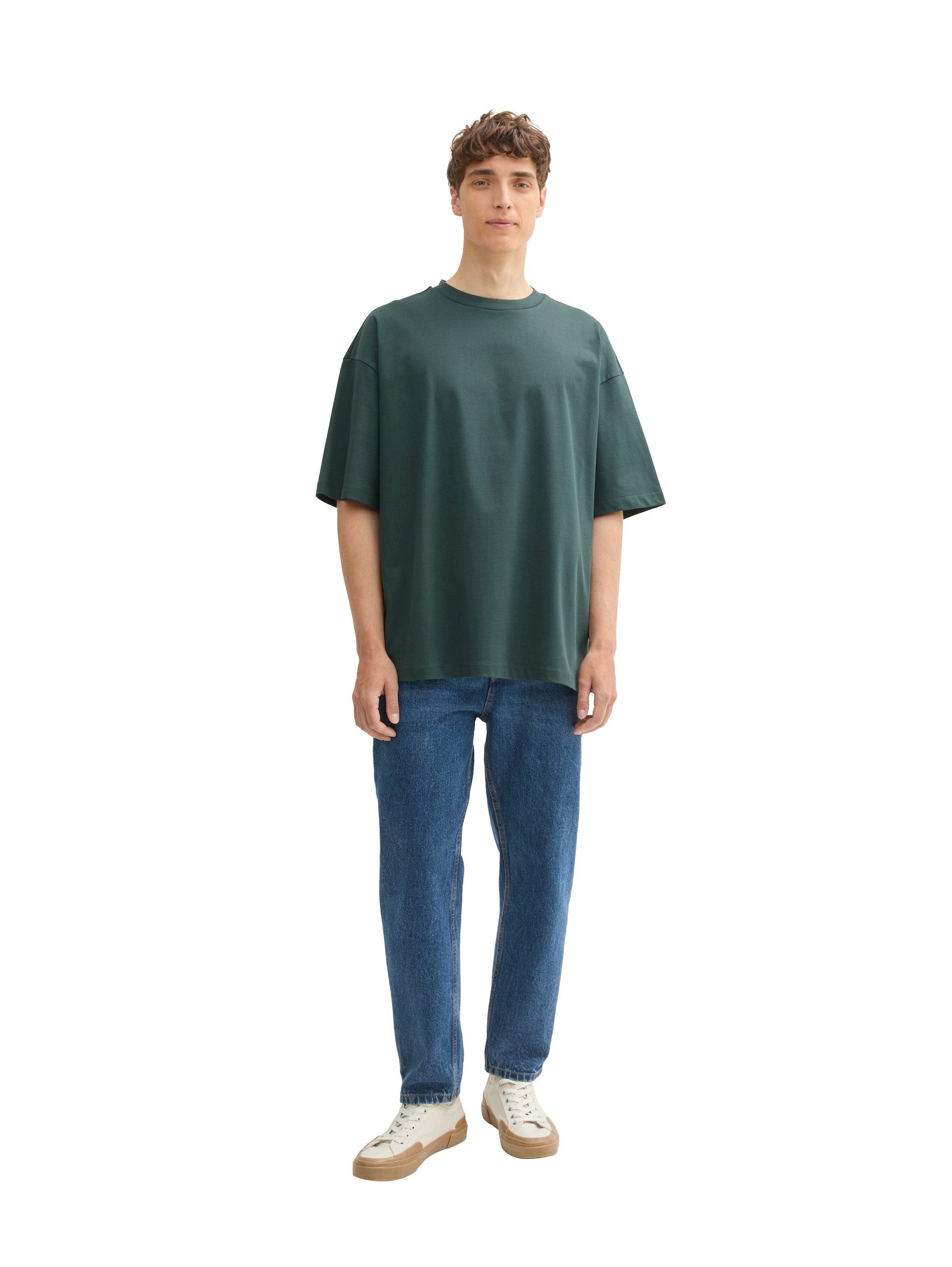 Tom Tailor Denim T-shirt in oversized pasvorm