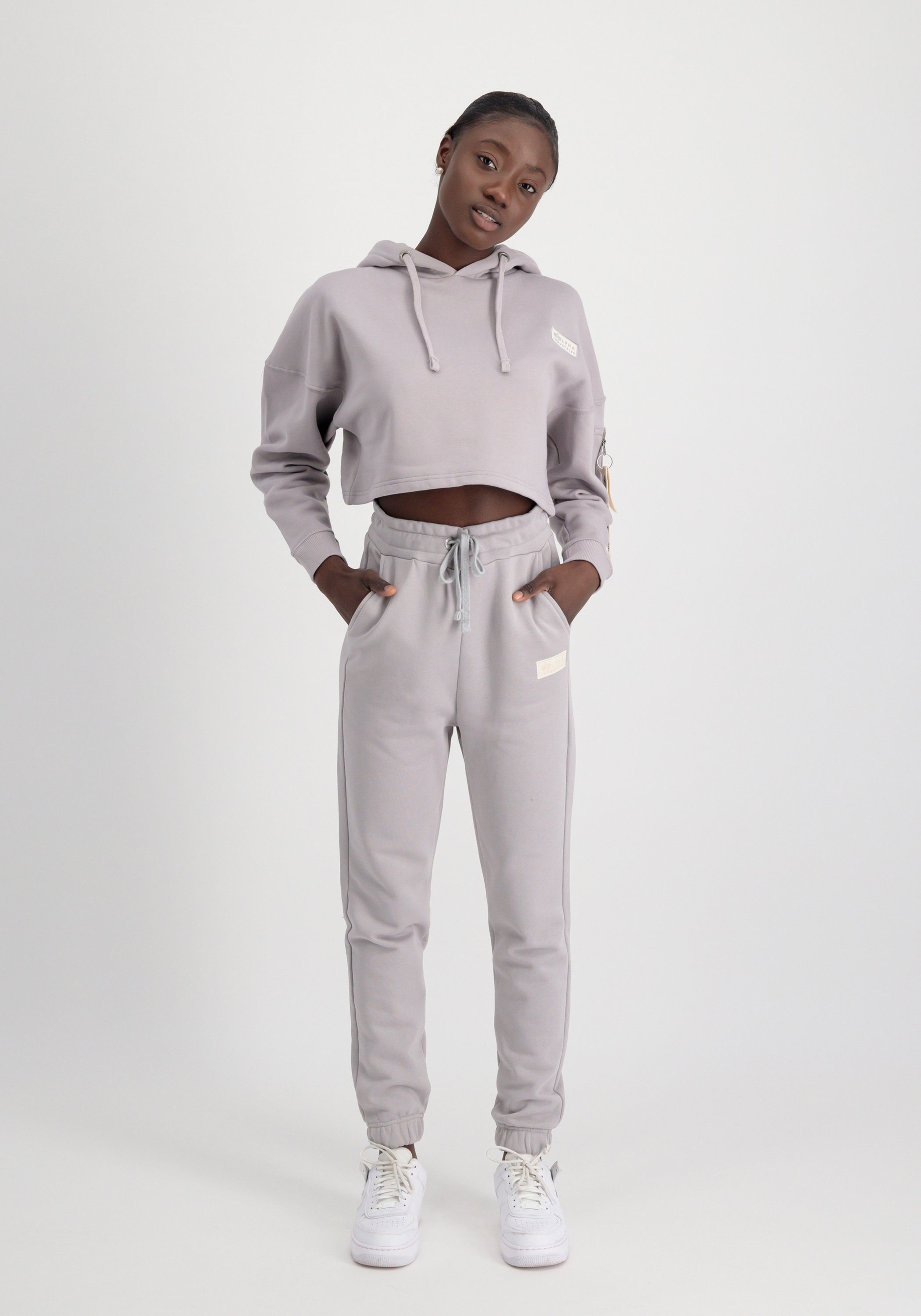 Alpha Industries Hoodie Alpha Industries Women - Hoodies Organics Cropped OS Hoodie Wmn