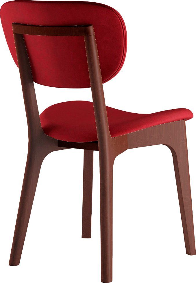 INOSIGN Stoel COZY Made in Italy Frame in beuken, kersen- of notenhout, massief hout, designstoel (set, 2 stuks)