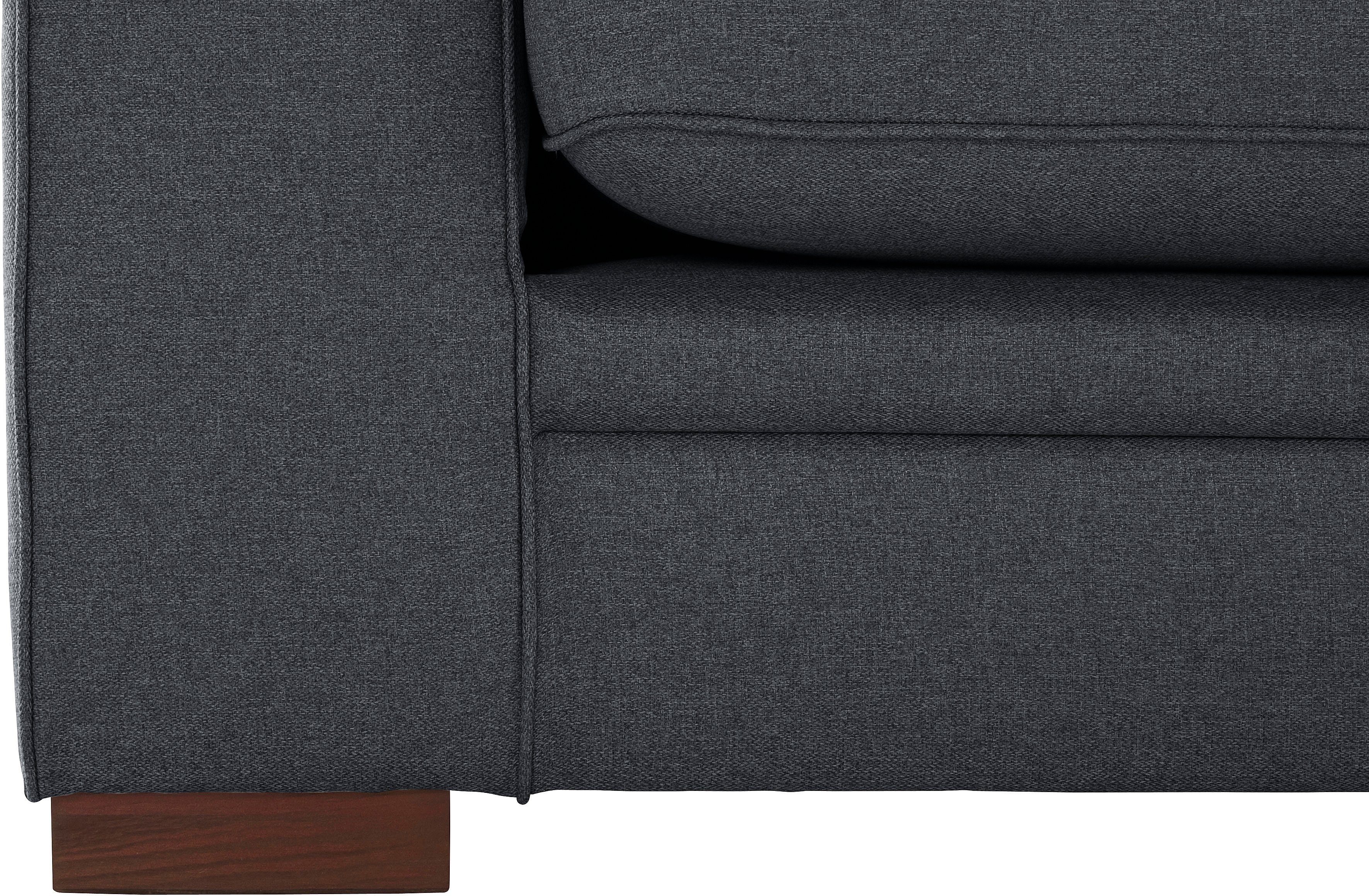 Home affaire 2-zitsbank Broughton zacht zitcomfort, incl. 2 sierkussens, opstaande naad