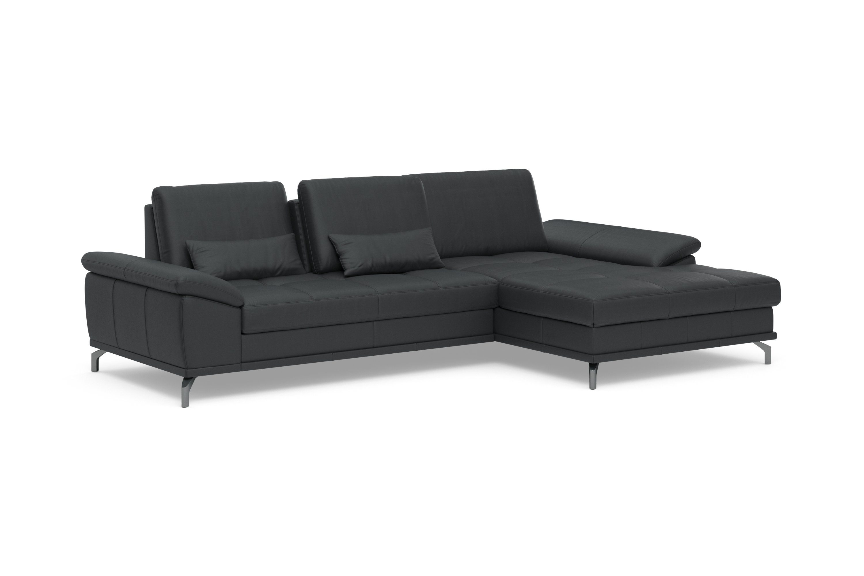 Places of Style Hoekbank Costello L-vorm, met zitdiepteverstelling, armleuningverstelling en