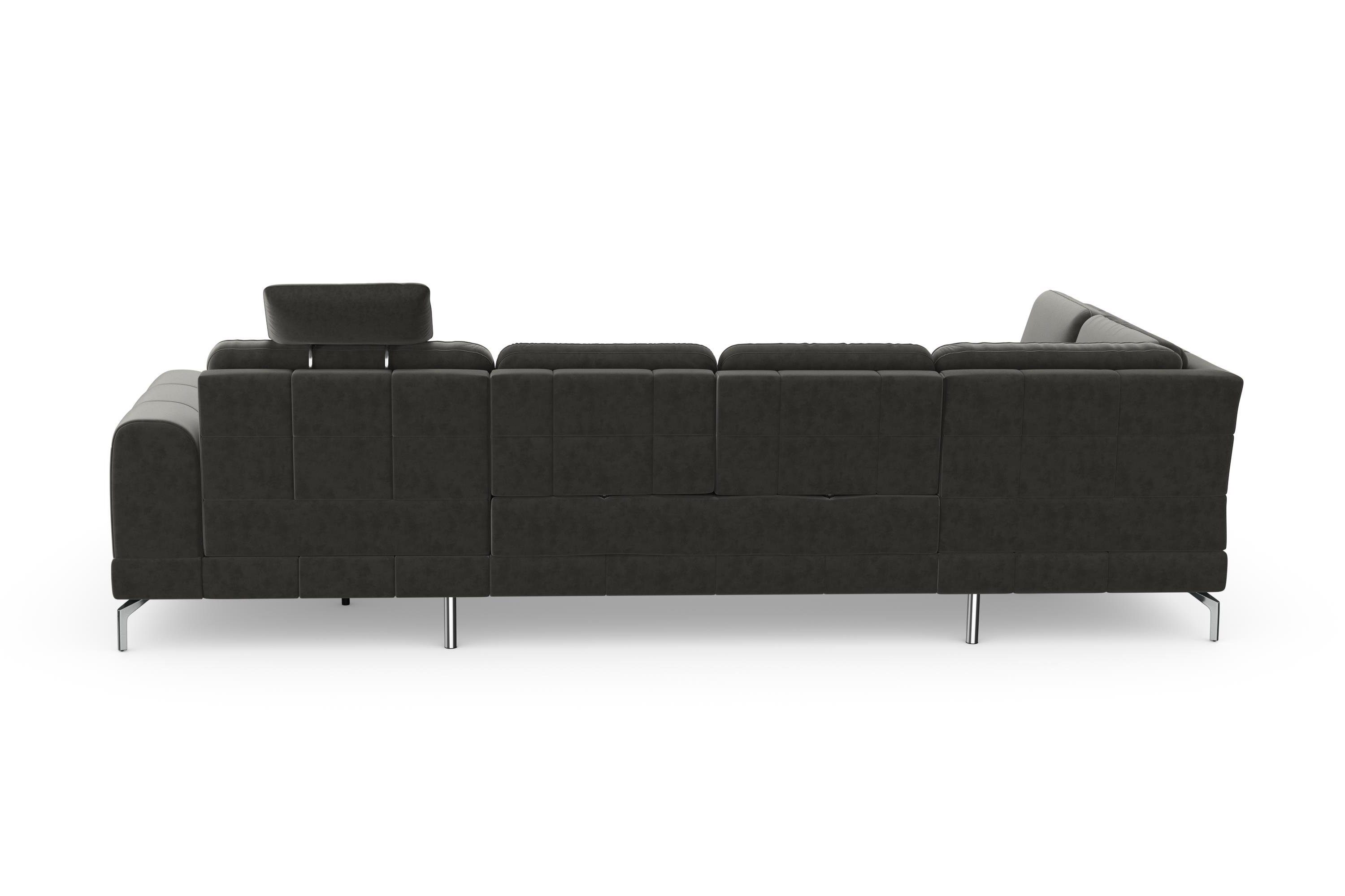 sit&more Zithoek Bendigo U-vorm inclusief zitdiepteverstelling, bodemvrijheid 15 cm, in 2 pootkleuren