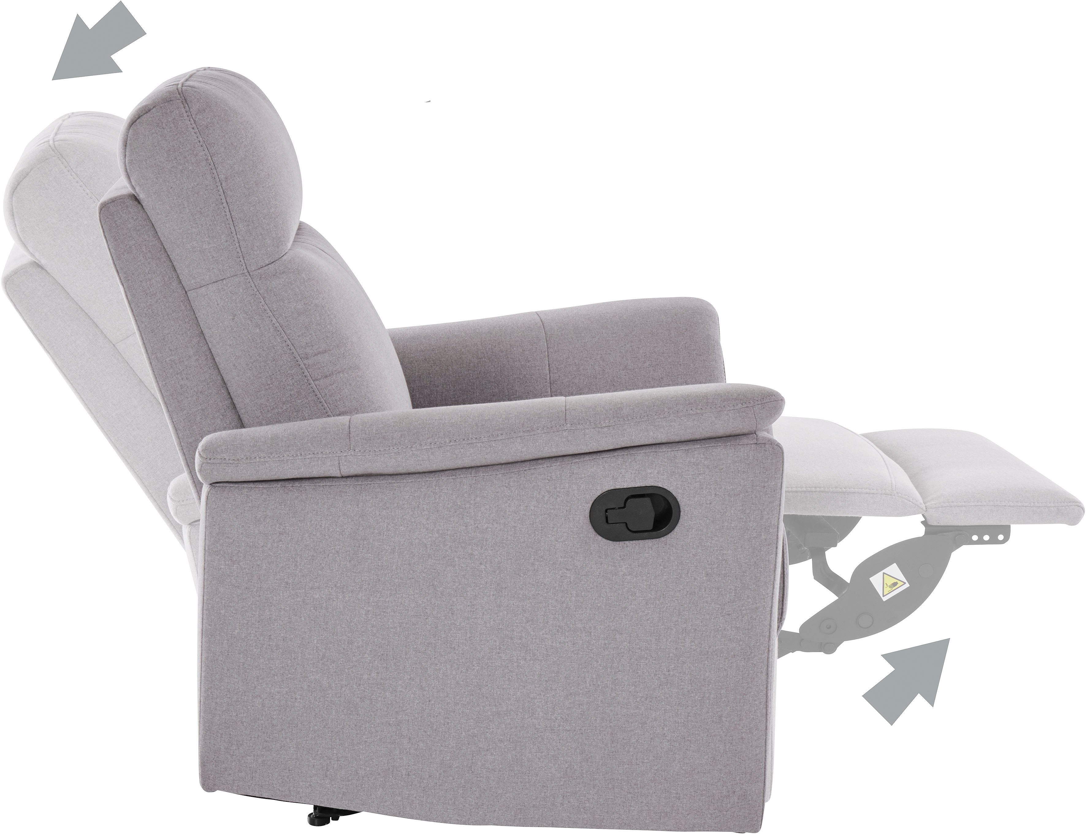 Home affaire Relaxfauteuil Southbrook, TV-stoel met slaapfunctie, woonkamer, functie-stoel
