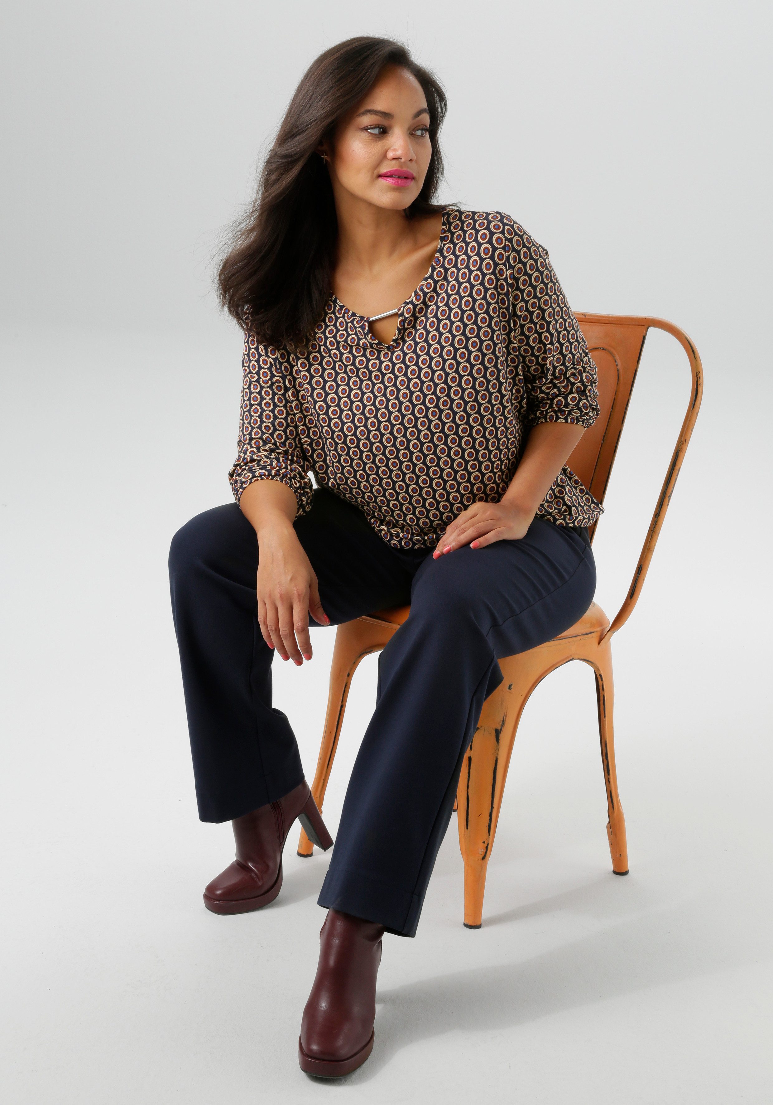 Aniston PLUS Shirt met lange mouwen
