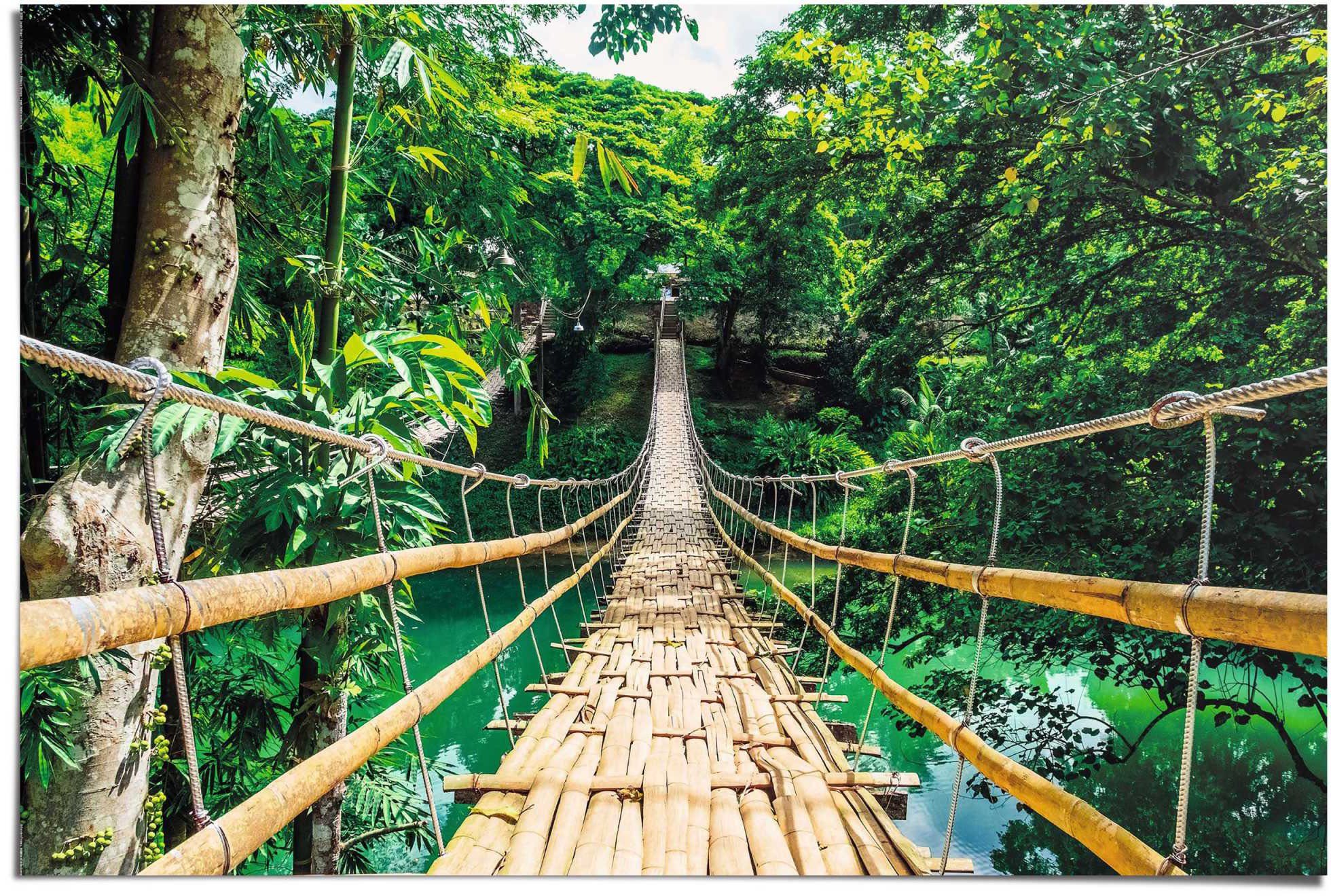 Reinders! Poster Jungle brug deurposters groen