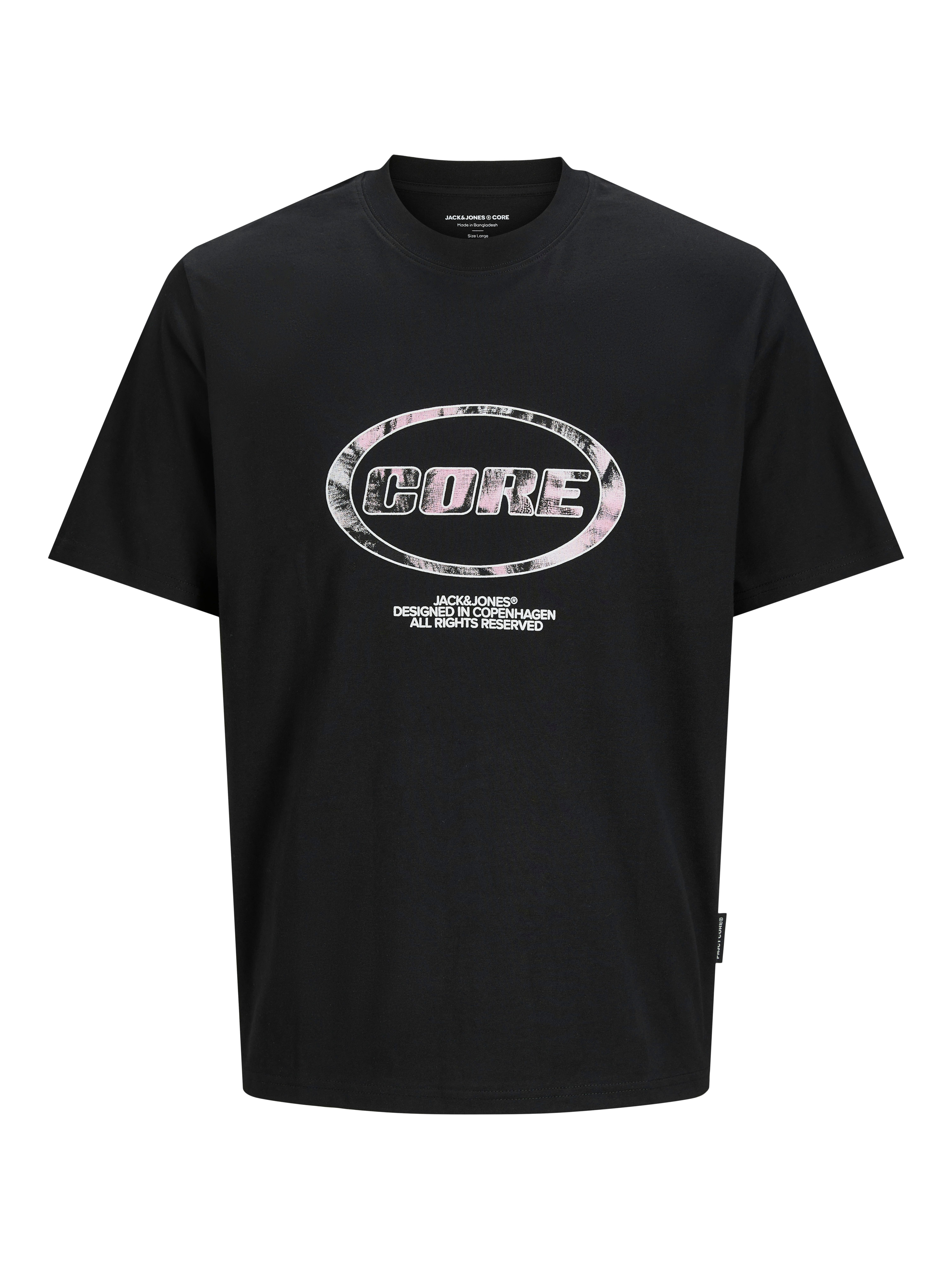 Jack & Jones PlusSize Shirt met print JCOLIDO AOP FRONT PRINT TEE SS CRE PLS