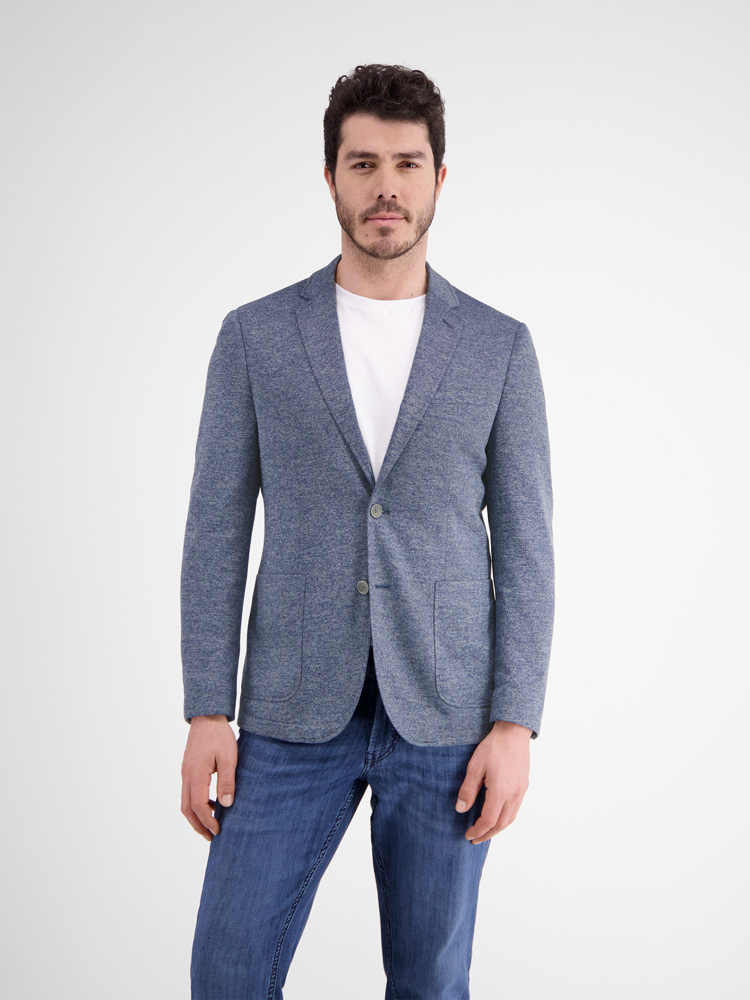 Lerros Jerseycolbert LERROS jersey blazer met binnenvoering-print
