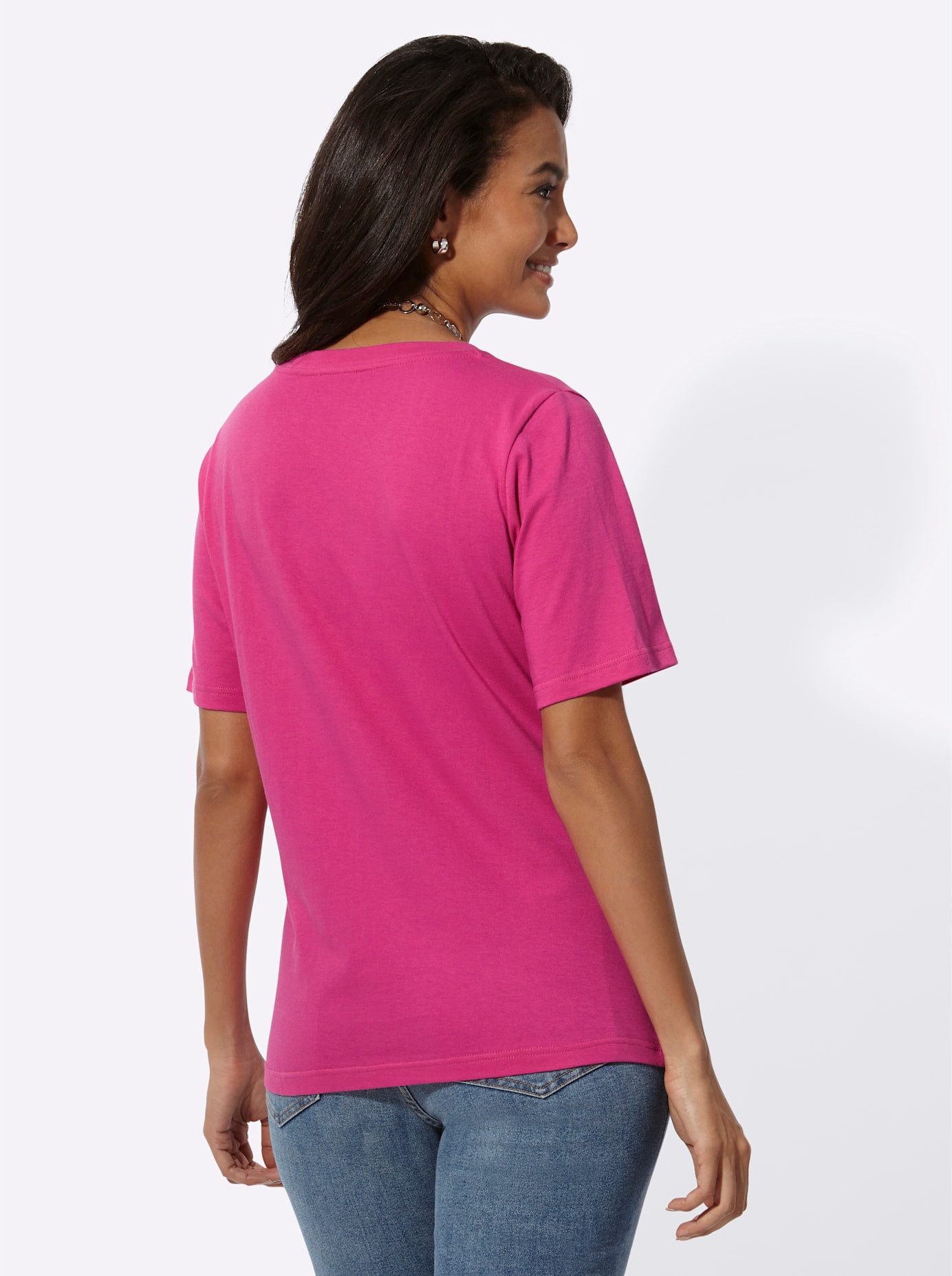 Casual Looks Shirt met V-hals Shirt met korte mouwen (1-delig)