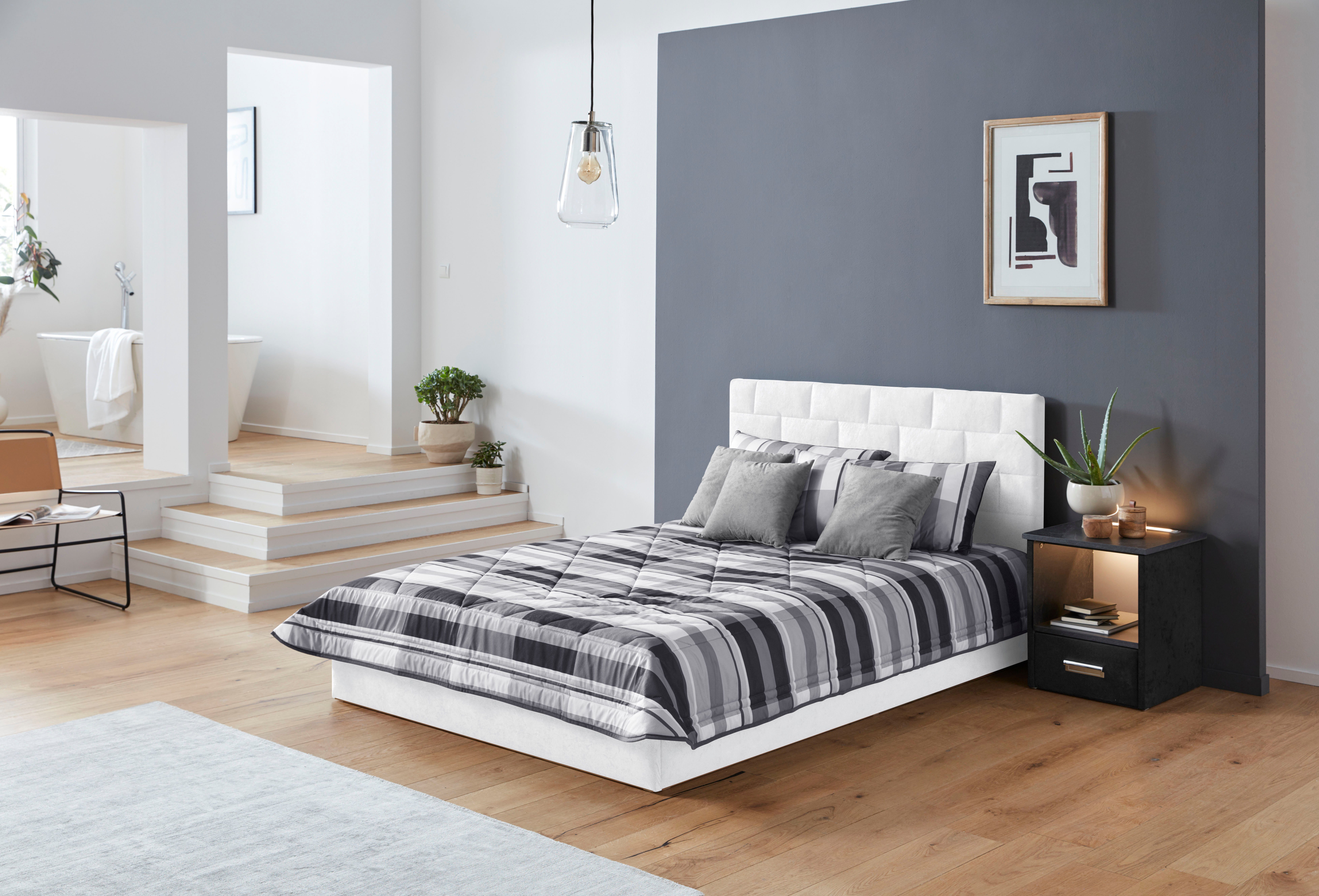 Westfalia Polsterbetten Gestoffeerd bed met bedkist bij uitvoering met matras