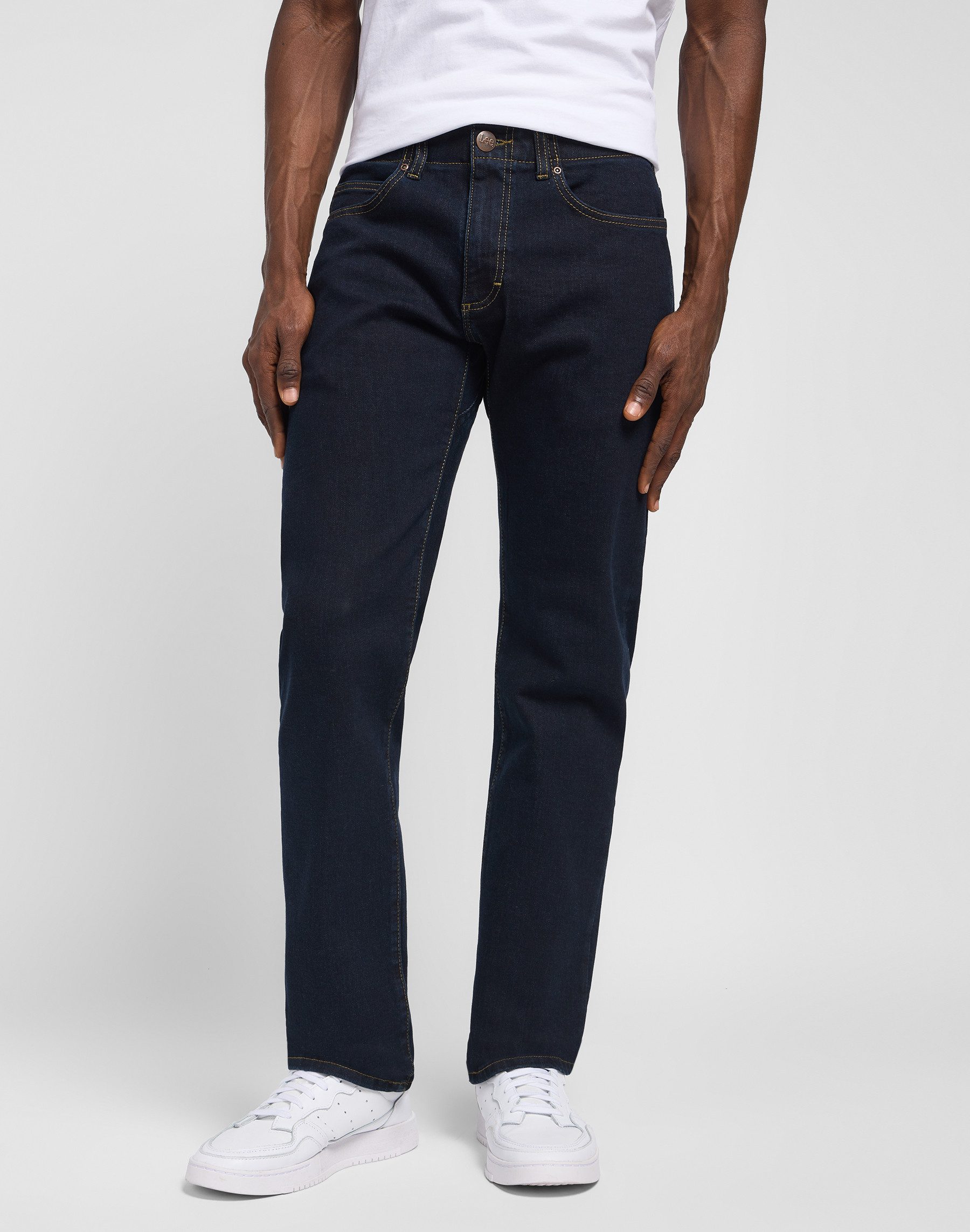 Lee Slim fit jeans Extrem Motion Slim Extreme Motion stretchstof heren slim fit jeans maat 40 blauw