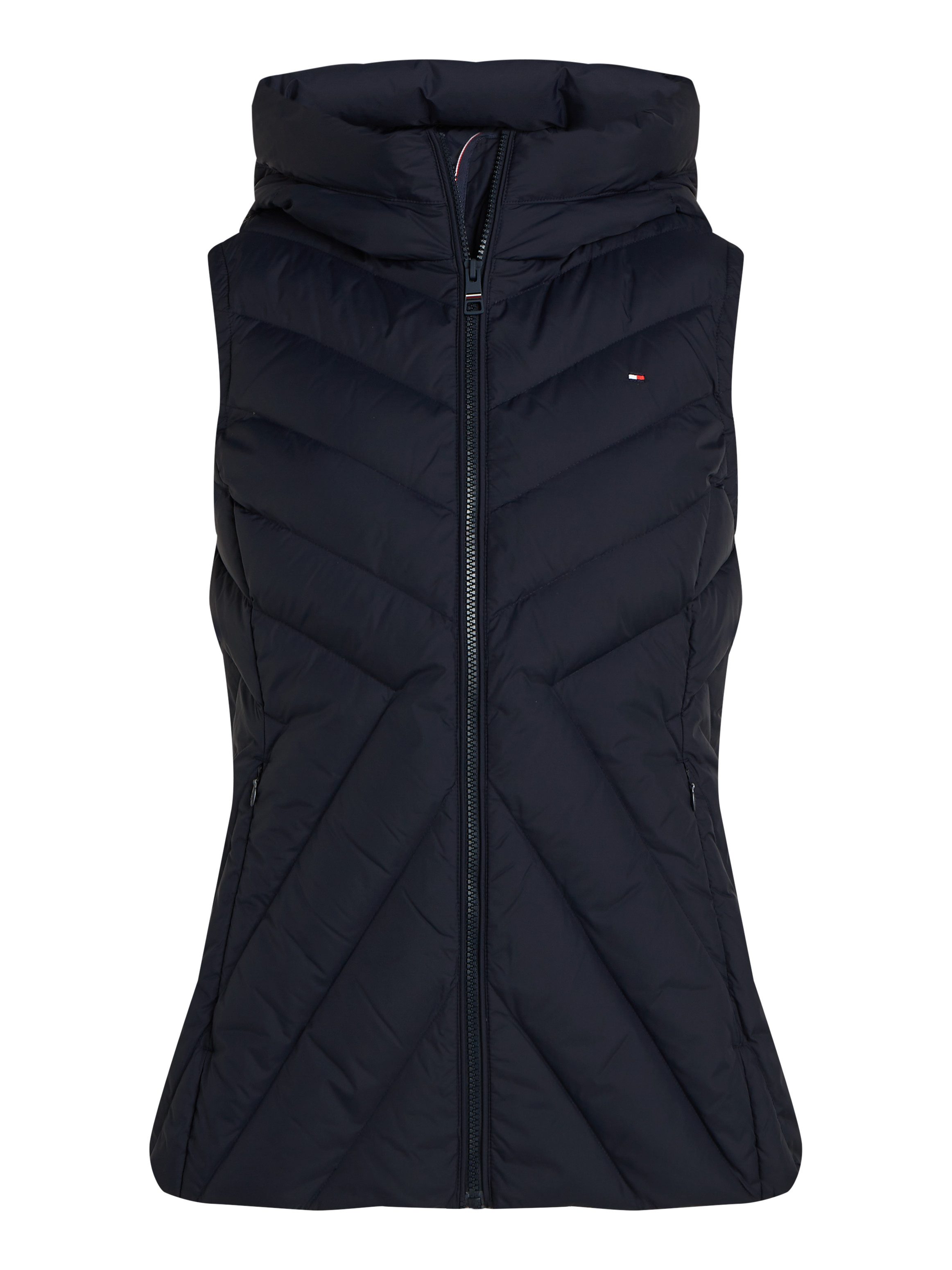 Tommy Hilfiger Bodywarmer CHEVRON MW PADDED VEST met gemiddelde vulling en merklabel