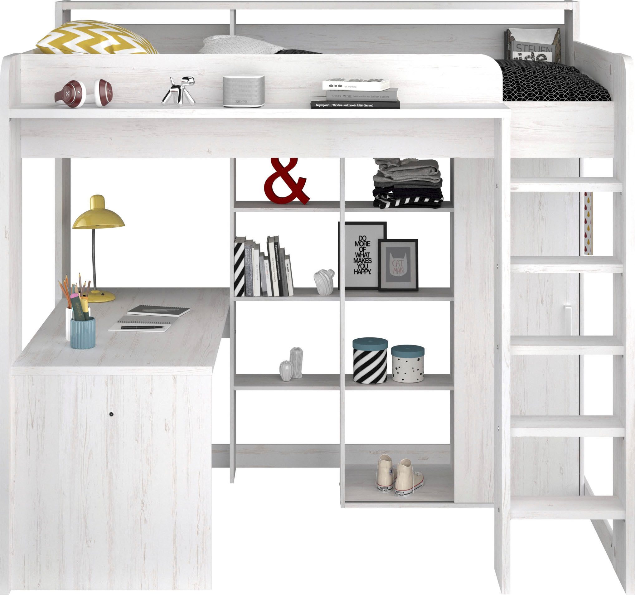 Parisot Hoogslaper Higher incl. kast , bureau en rek