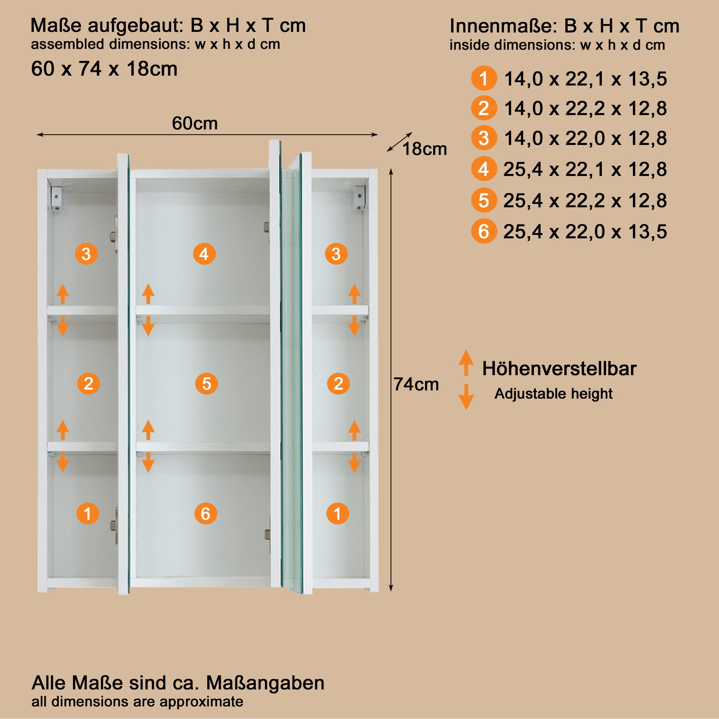 welltime Spiegelkast Mora