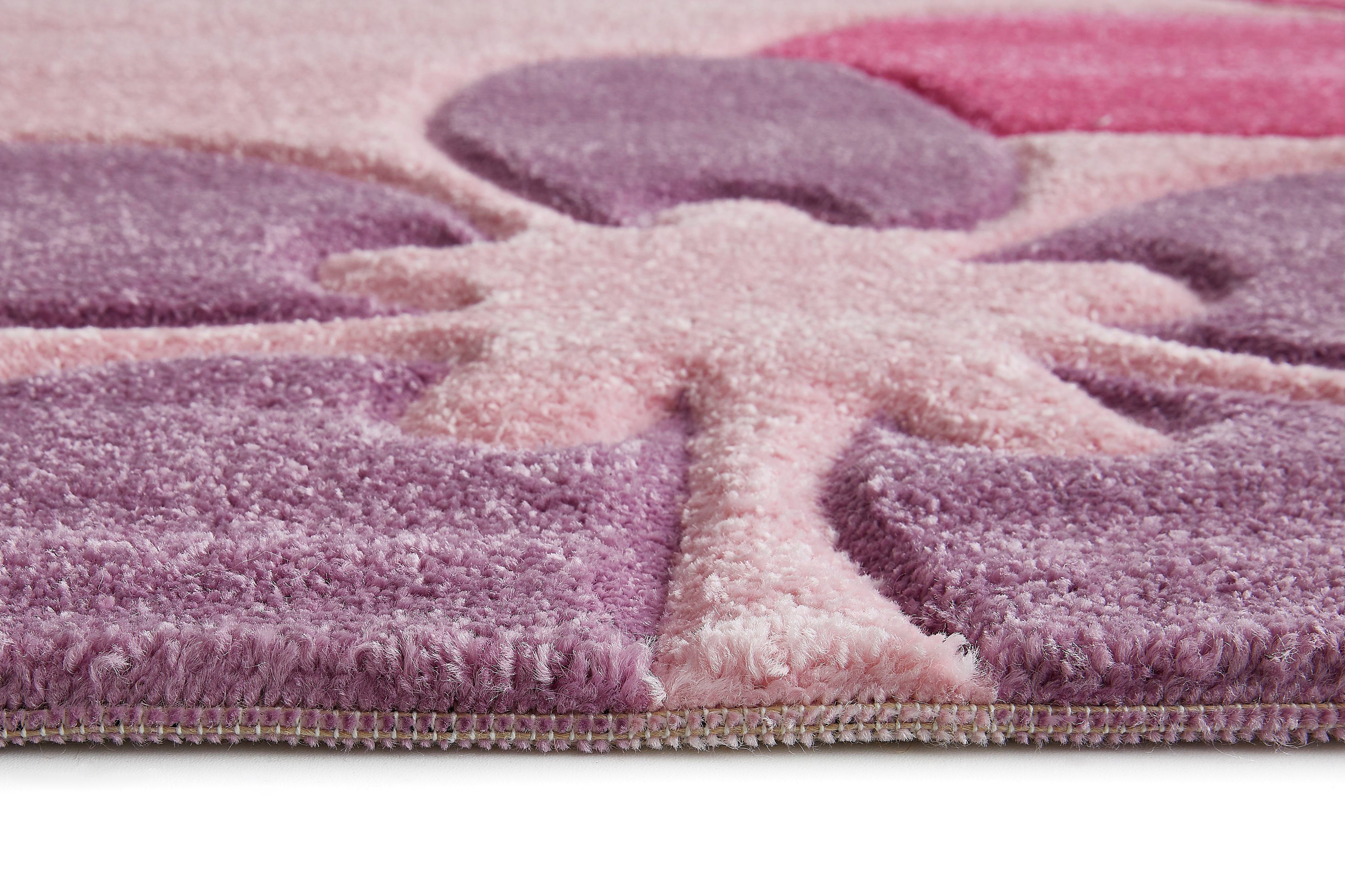 LUXOR living Kindervloerkleed Flair Korte pool, bloemen design, kinderkamer