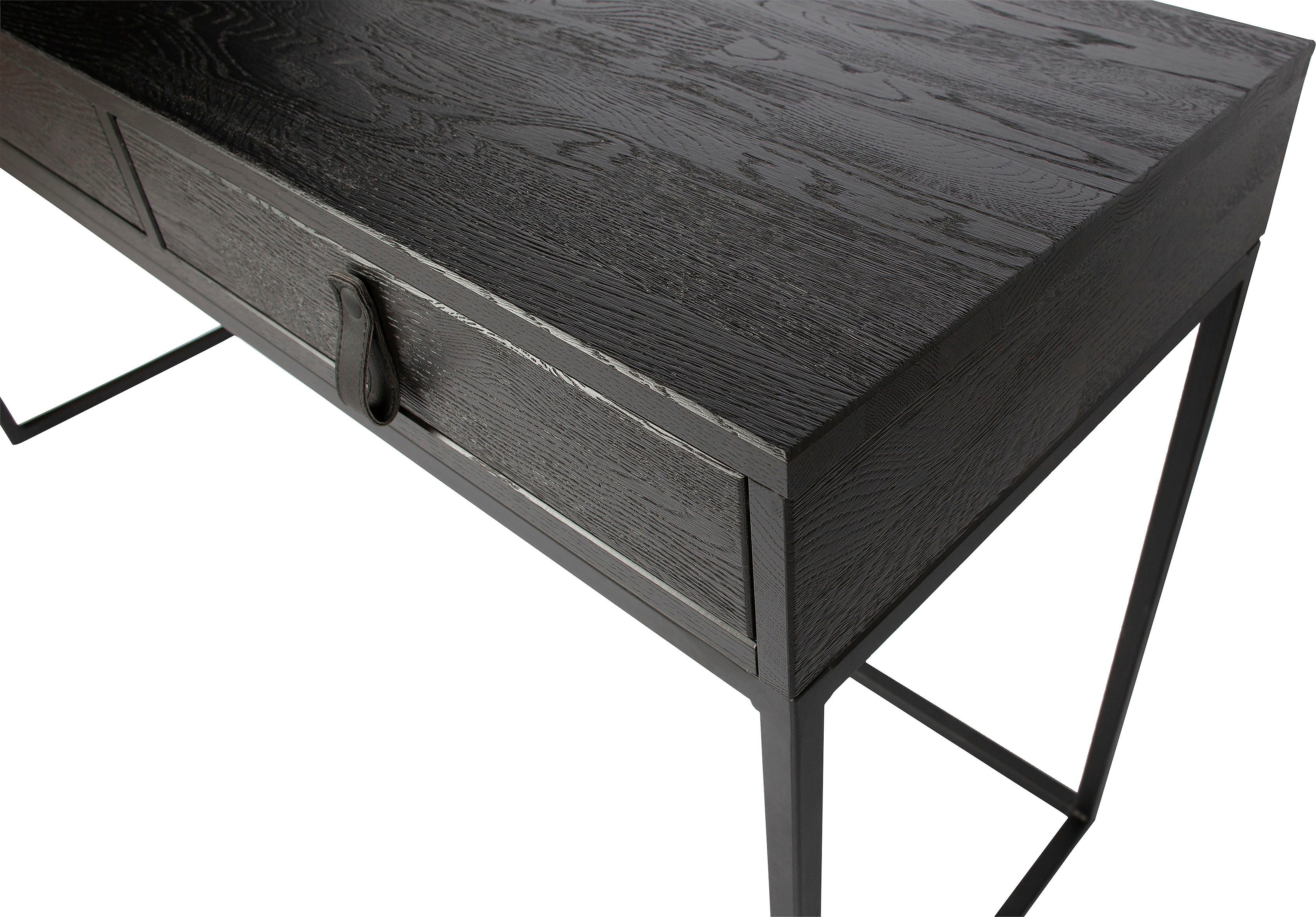 WOOOD Bureau Silas twee lades, hout gedeeltelijk massief, h 75 cm x b 140 cm