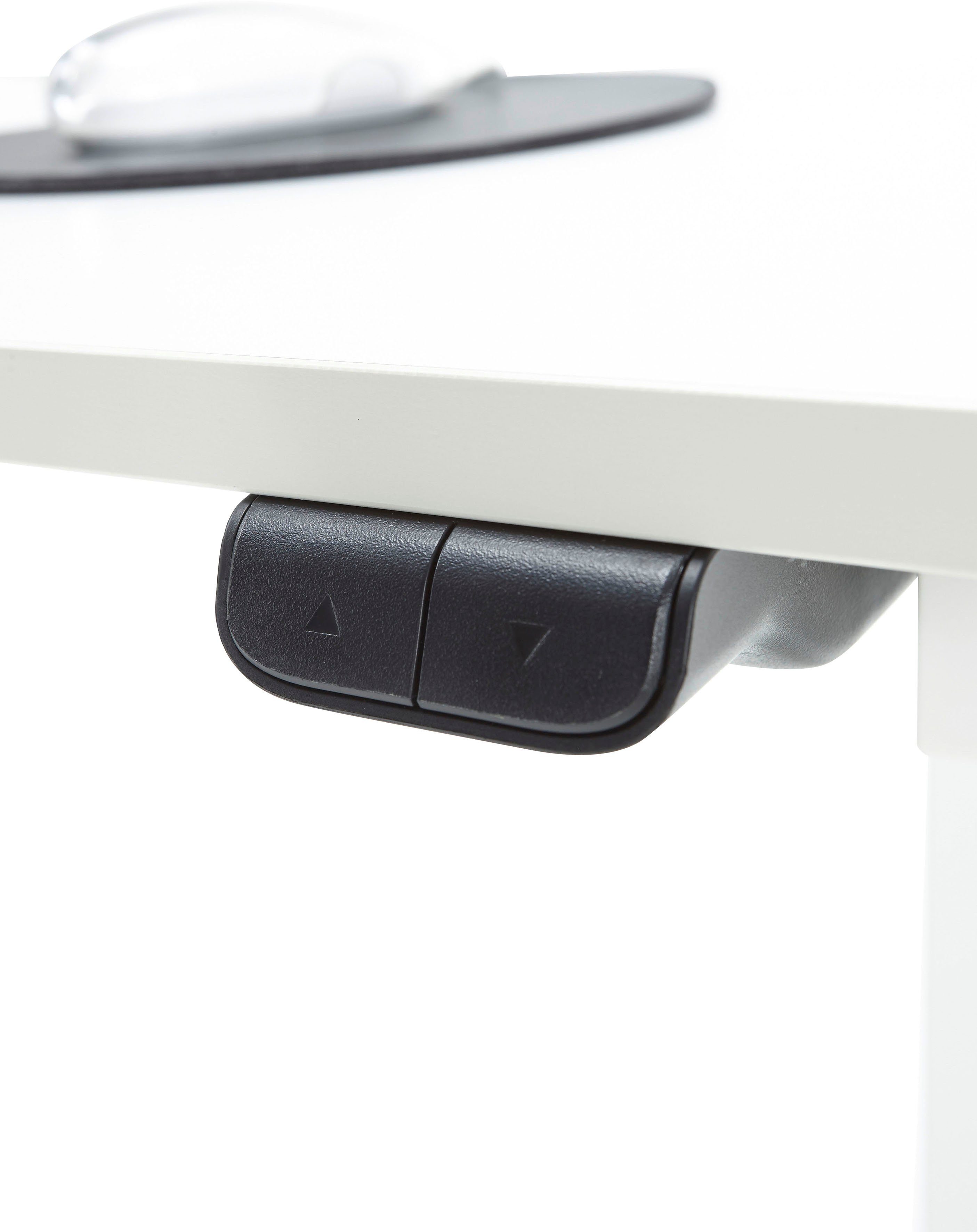 MCA furniture Bureau Nakuru elektrisch in hoogte verstelbaar van 72-122 cm, breedte 120 cm