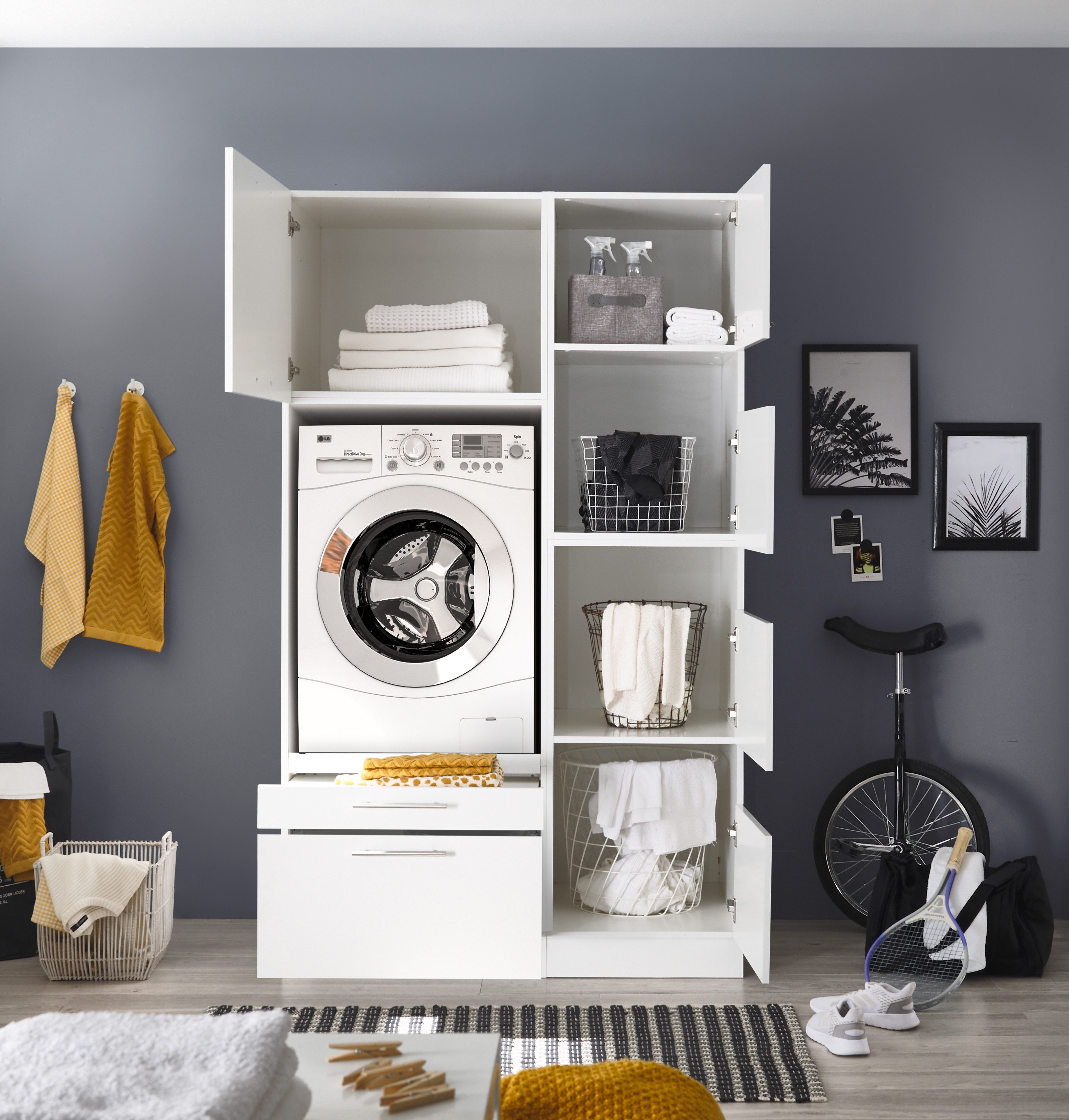 RESPEKTA Multifunctionele kastenset Clara-Set 8 (h x b x d) 200 x 117,4 x 67,6 cm (2 stuks)