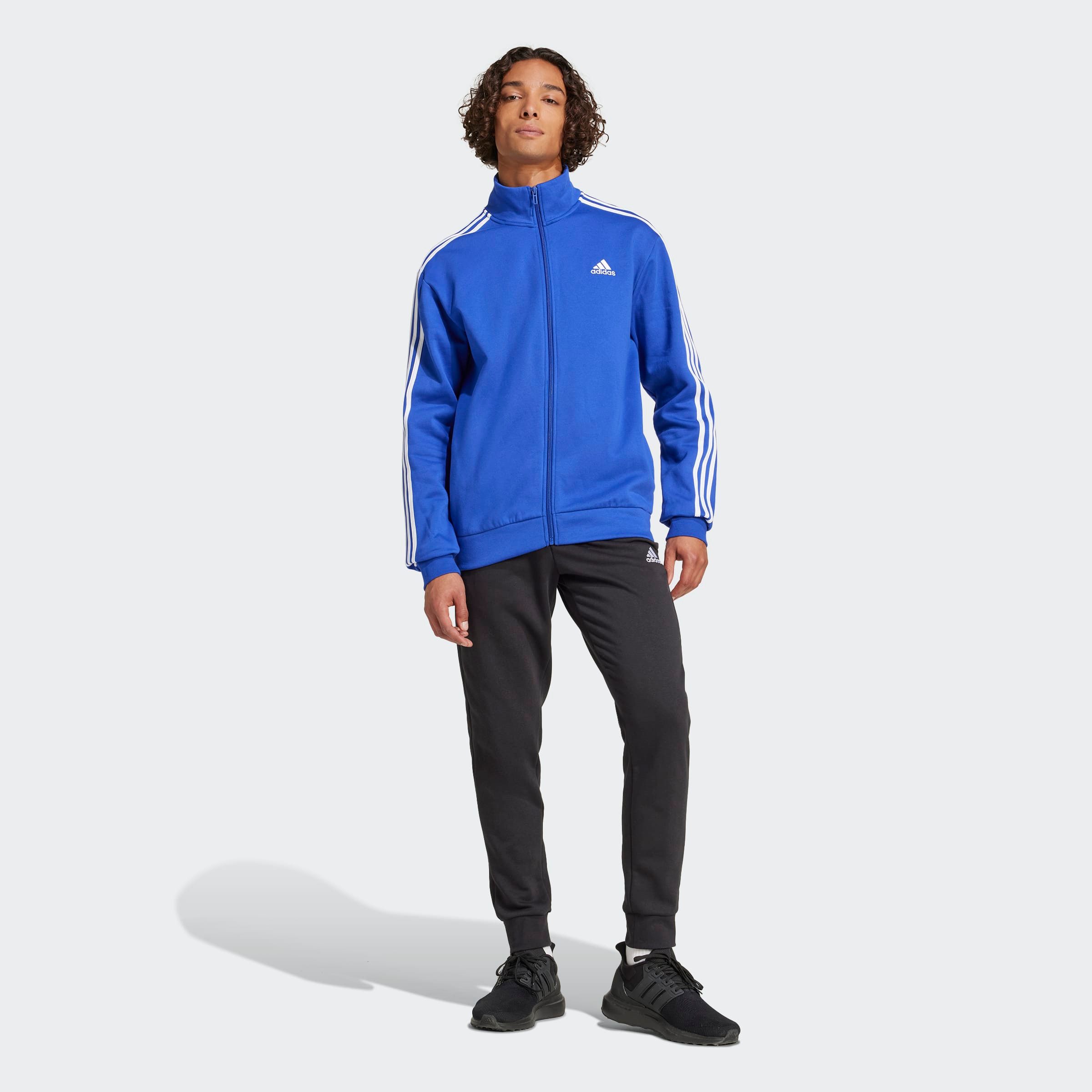 adidas Sportswear Trainingspak BASIC 3-STRIPES (2-delig) heren trainingspakken maat XXL blauw